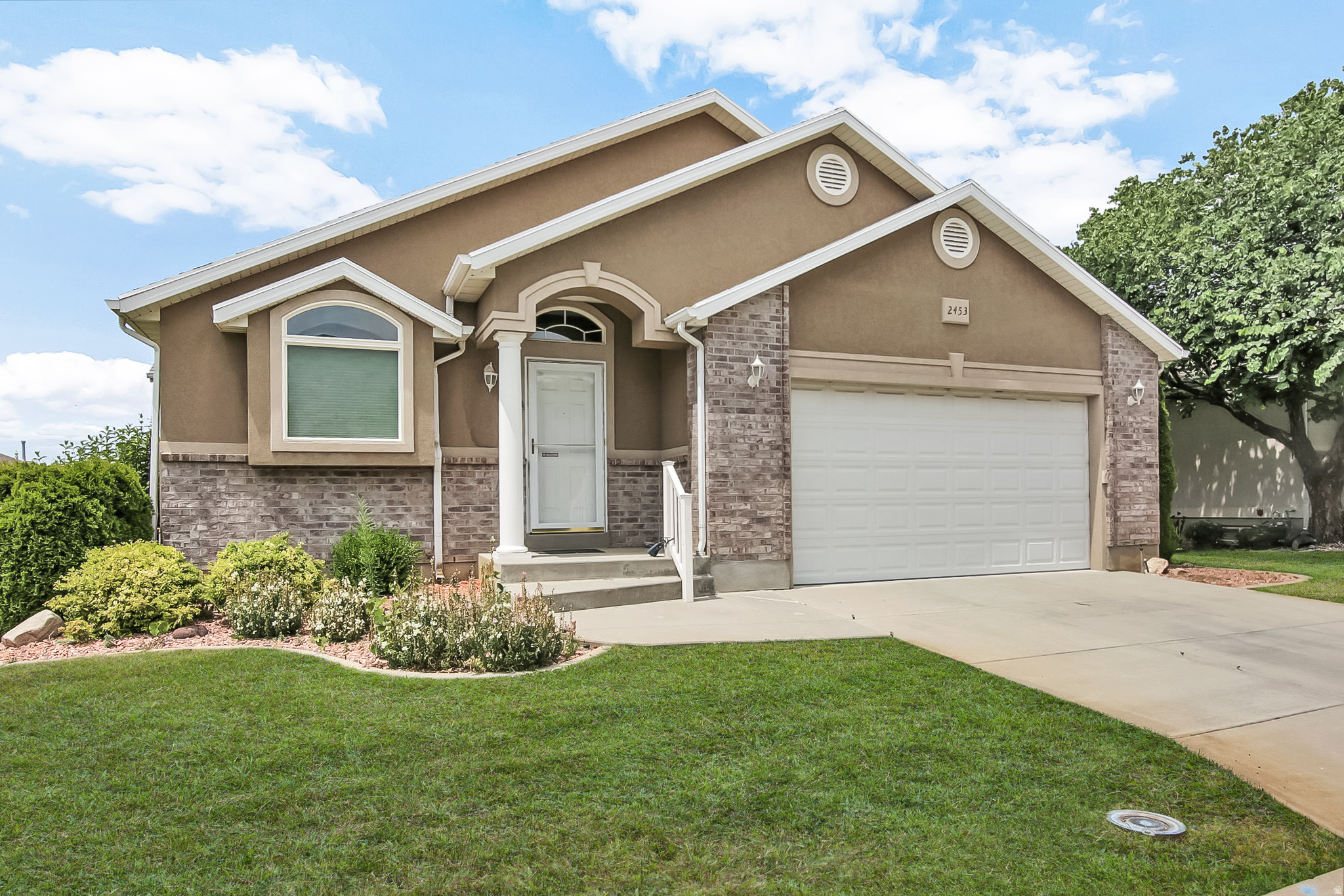 Beautiful Ranch Home in Desirable Legacy North 55+ Community, North Ogden. Designed for comfortable, low-maintenance living, this beautiful residence offers an inviting open-concept floor plan, spectacular mountain views, and the amenities that make everyday living a pleasure. Fresh paint throughout. Featuring 3 spacious bedrooms and 2 baths, this well-maintained home combines elegance and functionality throughout. The open great room is highlighted by vaulted ceilings, a cozy fireplace that creates welcoming atmosphere. Plantation shutters throughout the home. The thoughtfully designed kitchen flows seamlessly into the dining and living areas, making it perfect for entertaining family and friends. The spacious primary suite offers a relaxing retreat, complete with a newly remodeled walk-in shower designed with comfort and convenience, and a main floor laundry room Step outside to the covered deck, where you can relax and enjoy peaceful mornings and evening sunsets Located within a desirable 55+ active adult community, residents enjoy the neighborhood atmosphere and a lifestyle designed for ease and enjoyment. Conveniently situated near shopping, dining, parks, and recreational opportunities, this home offers the perfect balance of comfort and convenience. Please note that rental restrictions apply, and there is a 0.5% transfer fee associated with the community. This exceptional Legacy North home is move-in ready and waiting for its next owner to enjoy all it has to offer. No rentals allowed.