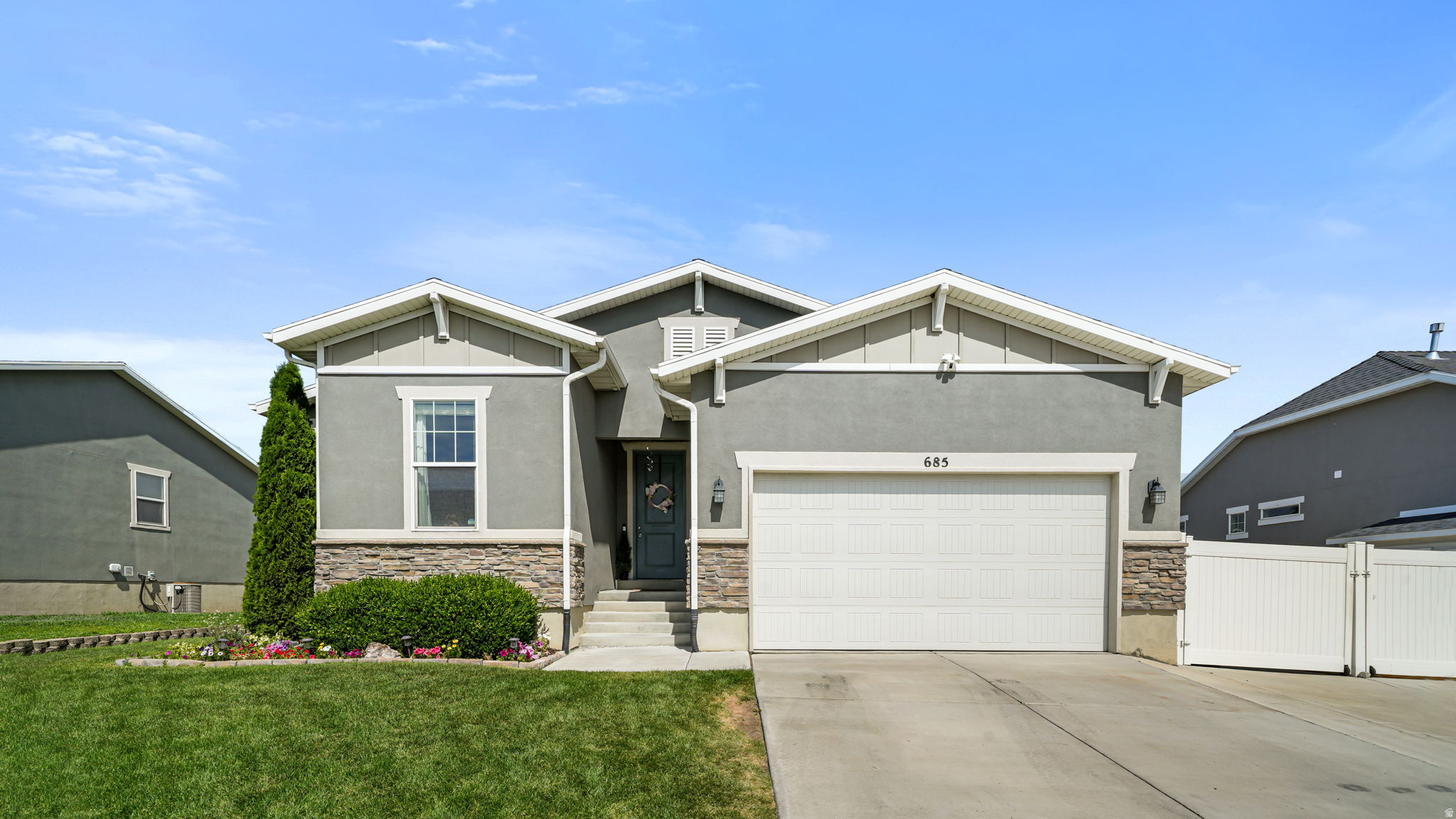 OPEN HOUSE THIS SATURDAY FROM 10 AM-12PM.  Don't miss out on this darling American Fork gem! With 5 bedrooms, 3 bathrooms, and 2,778 square feet of finished living space, this home offers plenty of room to live, work, and entertain. The fully finished basement adds valuable flex space for a family room or game room.  Step outside and unwind in the included hot tub, creating the perfect spot to relax year-round. Conveniently located near schools, parks, shopping, and easy commuter access. A wonderful opportunity to own a move-in-ready home in a desirable neighborhood!