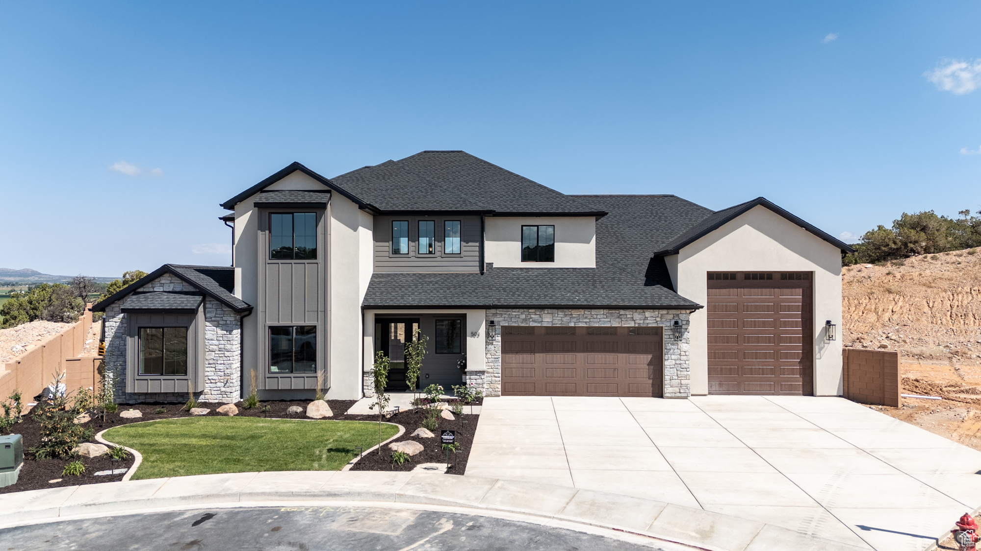 New Home build.  Supreme Built Construction. This luxury home build in Old Sorrell Ranch, has views for miles from this extra-large lot. Professionally designed throughout: custom kitchen, all the upgrades; appliances, cabinetry, counters, flooring. Huge great room as well as family room and office. There are 5 bed 4 bath, The garage is 1244 sq ft, room for cars and the RV. Beautiful landscape in the front yard and Block wall.