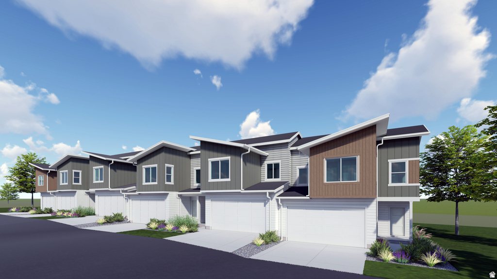 The Valley at Wildflower - 3062 - Res M. Up to $20,000 in closing costs when using our preferred lender or ask about or lower interest rates when financing with our preferred lender. Estimated completion in July. This home offers 3 bedrooms, 2.5 bathrooms, an attached 2-car garage and a full unfinished WALKOUT basement. On the main floor, a spacious kitchen offers stone gray craftsman-style cabinets, Miami Vena quartz countertops, and stainless steel appliances including the refrigerator! Upstairs is the owner's suite with owner's suite bathroom, laundry area, two additional bedrooms, and a full secondary bathroom. Square footage figures are provided as a courtesy estimate only and were obtained from builder. Buyer is advised to obtain an independent measurement. Interior photos are of same style of home, but not the actual home. Rendering is for illustrative purposes only.
