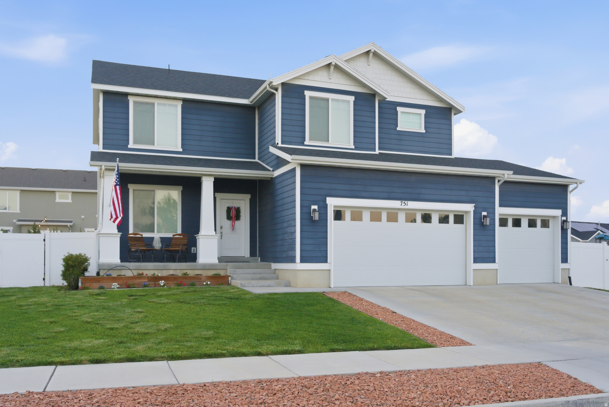 BIG PRICE DROP!!!  Motivated to sell. Beautiful Saratoga Springs home in the highly sought after Legacy Farms neighborhood. This is the one you have been looking for, on the quietest street in the community! This south-facing home has a fully finished basement, 5 bedrooms, an open loft space, and a den/office. The home is clean and well cared for. It has a large 3 car garage, with extended length to the third car, and overhead storage racks. The house sits on 0.24 acres, with well maintained yards and landscaping, and a spacious back patio. Legacy Farms is located close to Patriot Park, walking & biking trails, the new city library, and more! It's a fun & engaging community centered around a top-rated elementary school.  Neighborhood amenities include: community pool, clubhouse, splash pad, various playground spaces, pavilions and open green space, and a basketball court.  Schedule your showing today. Square footage figures are provided as a courtesy estimate only and buyer is encouraged to verify.