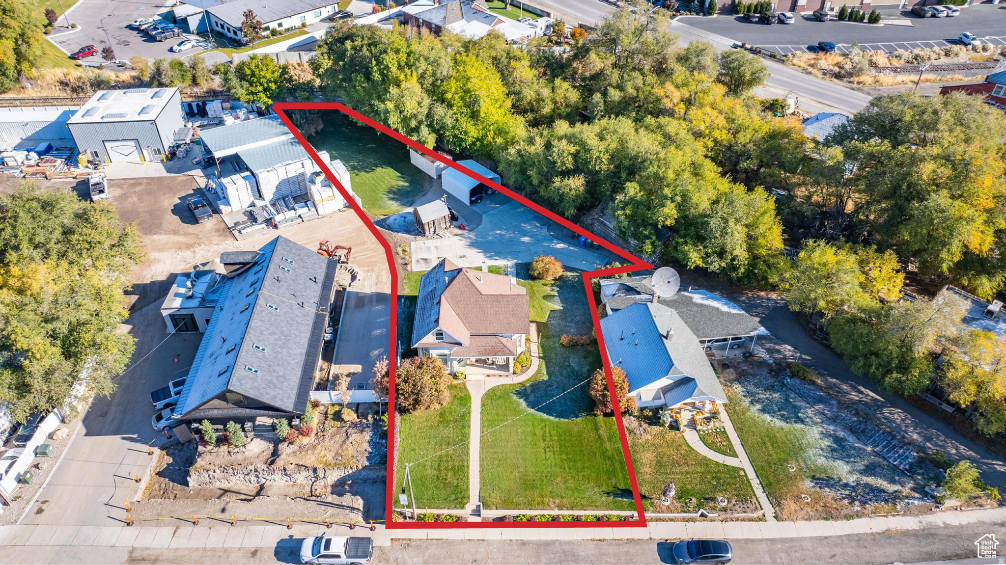 Don't miss this unique property! The sky is the limit for the potential uses of this parcel. Located in the center of Lehi, this would be a great boutique, rental, office space of future multi-family apartment complex. Use your creativity and make a fantastic investment!