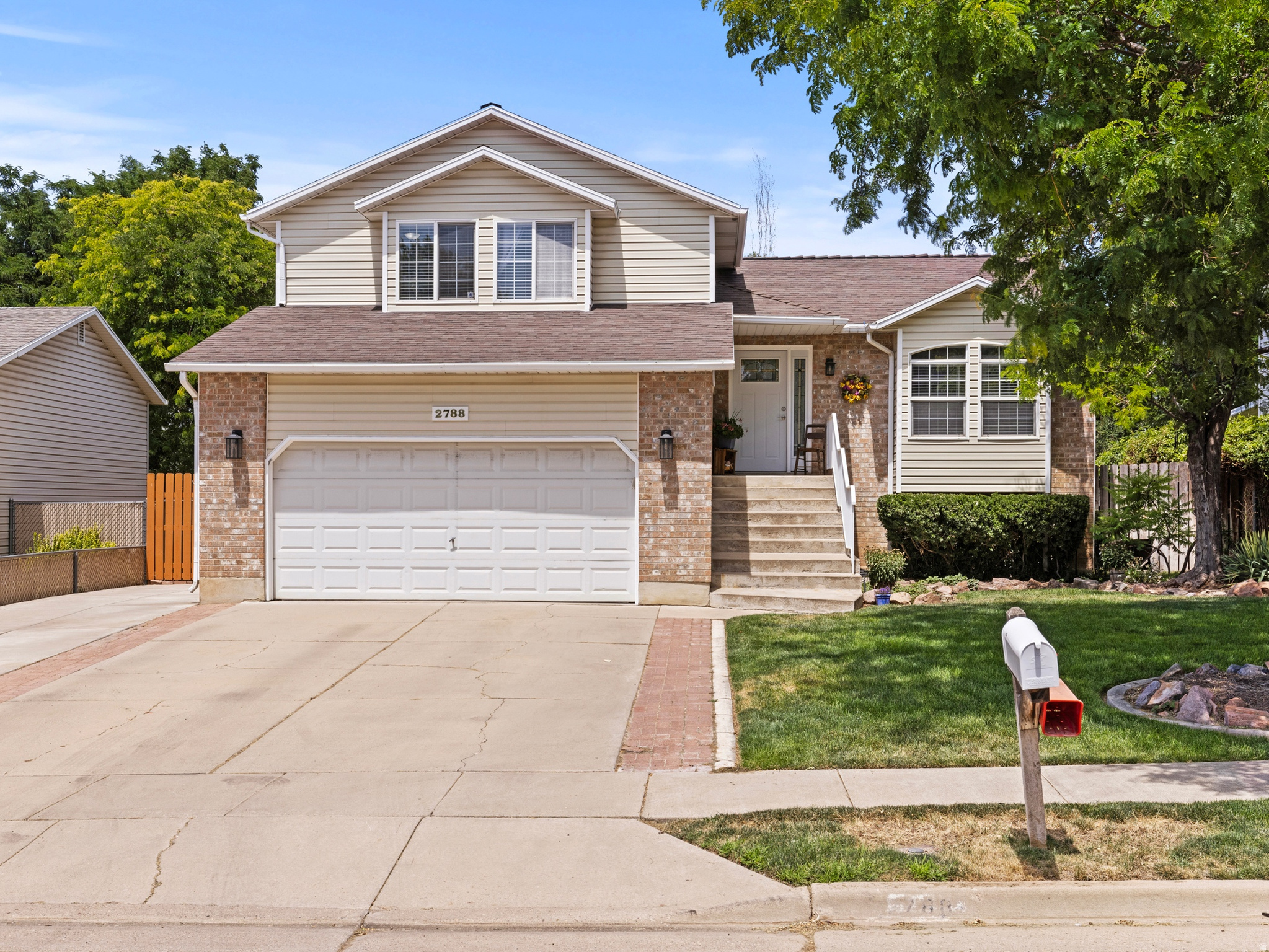 Well-maintained 5-bedroom, 3.5-bath home in a quiet, established neighborhood! Owned by the original owners since it was built, this home has been exceptionally cared for and is truly CLEAN, CLEAN, CLEAN. Features include upgraded high-end cabinetry, updated kitchen countertops, new gas range and dishwasher (2024), new water heater (2023), new furnace (2023), new A/C unit (2023), and freshly cleaned carpets, making it move-in ready. The functional floor plan offers spacious living areas, generous bedrooms, built-in storage shelving in the basement and garage, plus additional basement storage. Enjoy the private, fully fenced backyard, RV parking, and the convenience of a 2-car garage. If you're looking for a home that has been meticulously cared for, this one is a must-see!