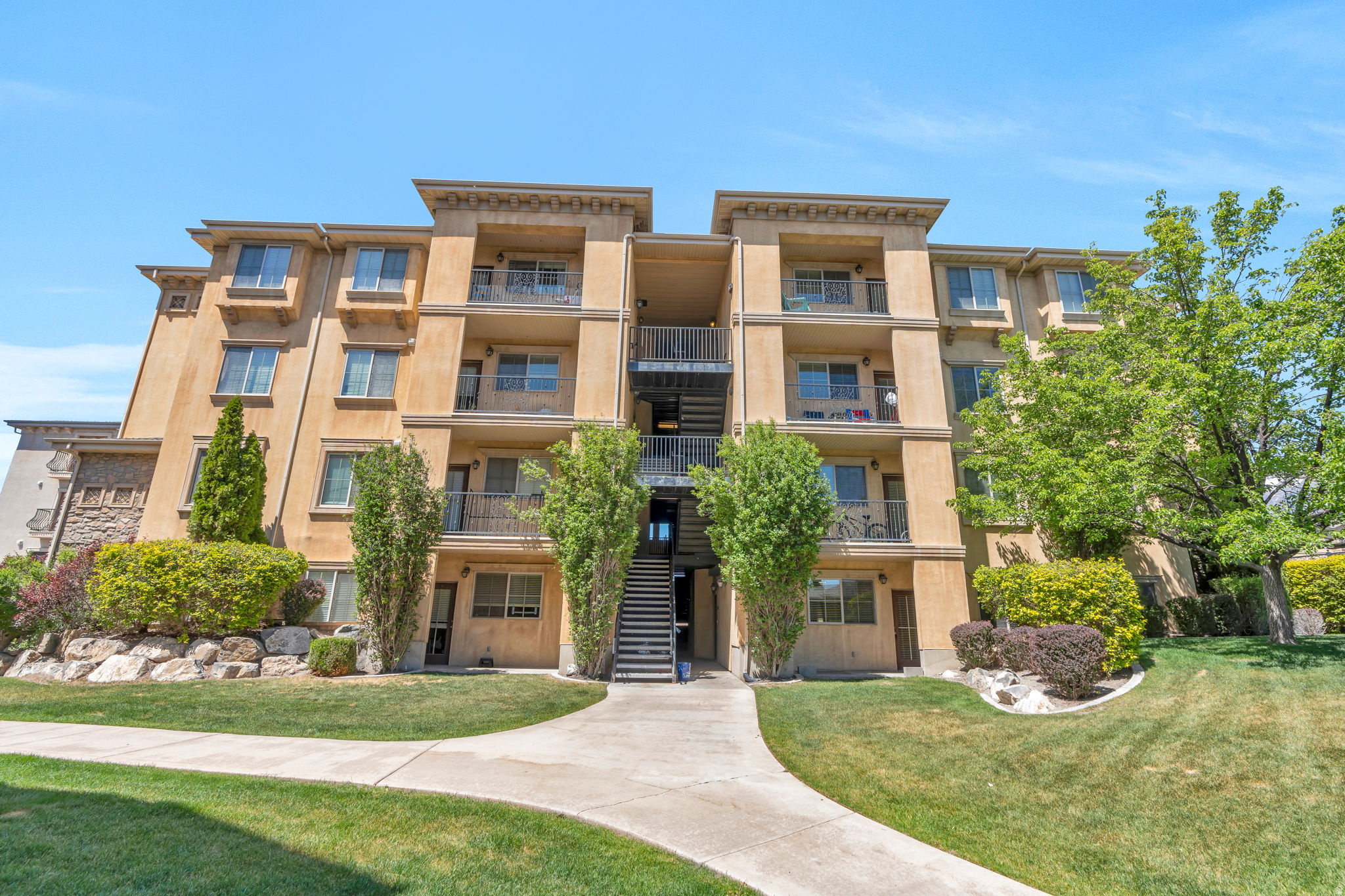 This charming 3-bedroom, 1-bath ground-floor condo offers comfortable, low-maintenance living in an unbeatable location near BYU and UVU, and convenient access to I-15. Perfect for students, commuters, first-time buyers, or investors alike. Inside, you'll find a functional and inviting layout with the convenience of ground-floor access. The bathroom is handicap accessible, and has ample space to convert it to two separate bathrooms. The unit also features a newer water heater installed around 2021, plus a dedicated space to add a water softener if desired. The dishwasher was replaced in May 2023 and the garbage disposal was replaced in December 2024. This condo comes partially furnished with all that you see in the pictures. Enjoy a wide range of HOA amenities, including a pool, clubhouse with fitness gym, beautifully maintained landscaping, and snow removal for easy year-round living. HOA dues also cover water, sewer, trash, cable, and internet, leaving you with only gas and electricity to pay. Conveniently located and packed with value, this condo is a fantastic opportunity in a highly desirable area.