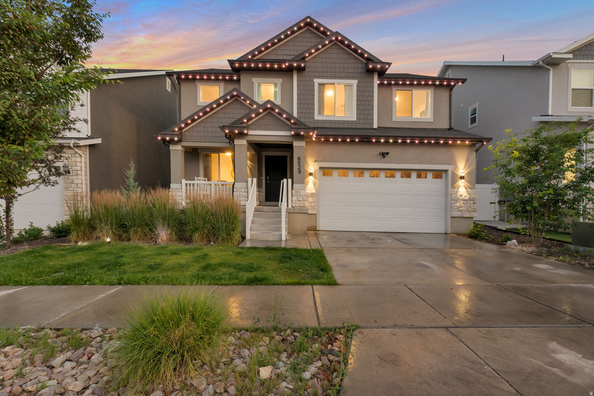 COME TO THE OPEN HOUSE SATURDAY FROM 10AM-1PM! Don't Miss out on this Beautiful 2-story Home with too many features to name them all. Enjoy cooking in this Beautiful updated kitchen and relax in a spacious high ceiling family room with the family! Gorgeous modern lighting! Enjoy BBQ's in your private fully landscaped yard with no back Neighbor's! Basement has been started on, come finish it to your preference!  Square footage figures are provided as a courtesy estimate only and were obtained from builder. Buyer is advised to obtain an independent measurement. All information provided is deemed reliable but is not guaranteed and should be independently verified by buyer and Buyer's agent.