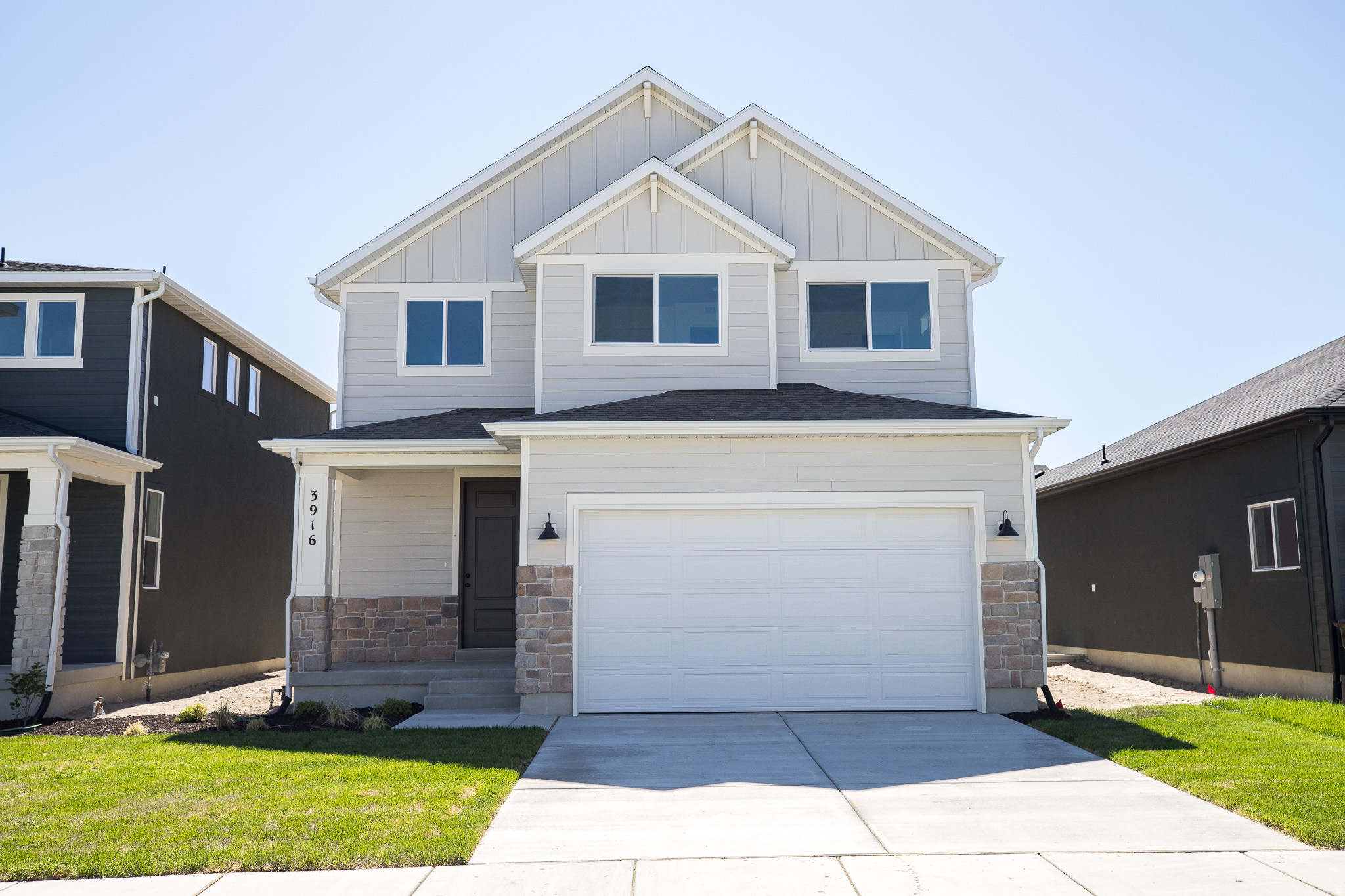 AMAZING $15,000 INCENTIVE TOWARDS CLOSING COSTS, RATE BUYDOWN, OR PRICE REDUCTION REGARDLESS OF LENDER! Must-see Harmony Community in Eagle Mountain! Move-in ready! This beautiful home is being built by Flagship Homes and features 4 bedrooms, 2.5 bathrooms, quartz slab countertops, painted cabinets, laminate flooring on the main level, a large loft on the 2nd floor, landscaped front yard, 2 car garage, and backyard can be landscaped for an additional charge. The primary bedroom has a vaulted ceiling, large walk-in closet, and dual sinks with a separate tub/shower. With an unfinished basement, this home provides space for storage and room to grow. (If preferred, basement can be finished for an additional charge.) 1GB fiber optic internet included in the HOA dues. Call for more information or stop by our model home at 656 E. Nathan Street, Eagle Mountain for a tour. Model home hours: Monday-Saturday 11 AM - 6 PM. Buyers to verify all information. Square footage is from house plans.