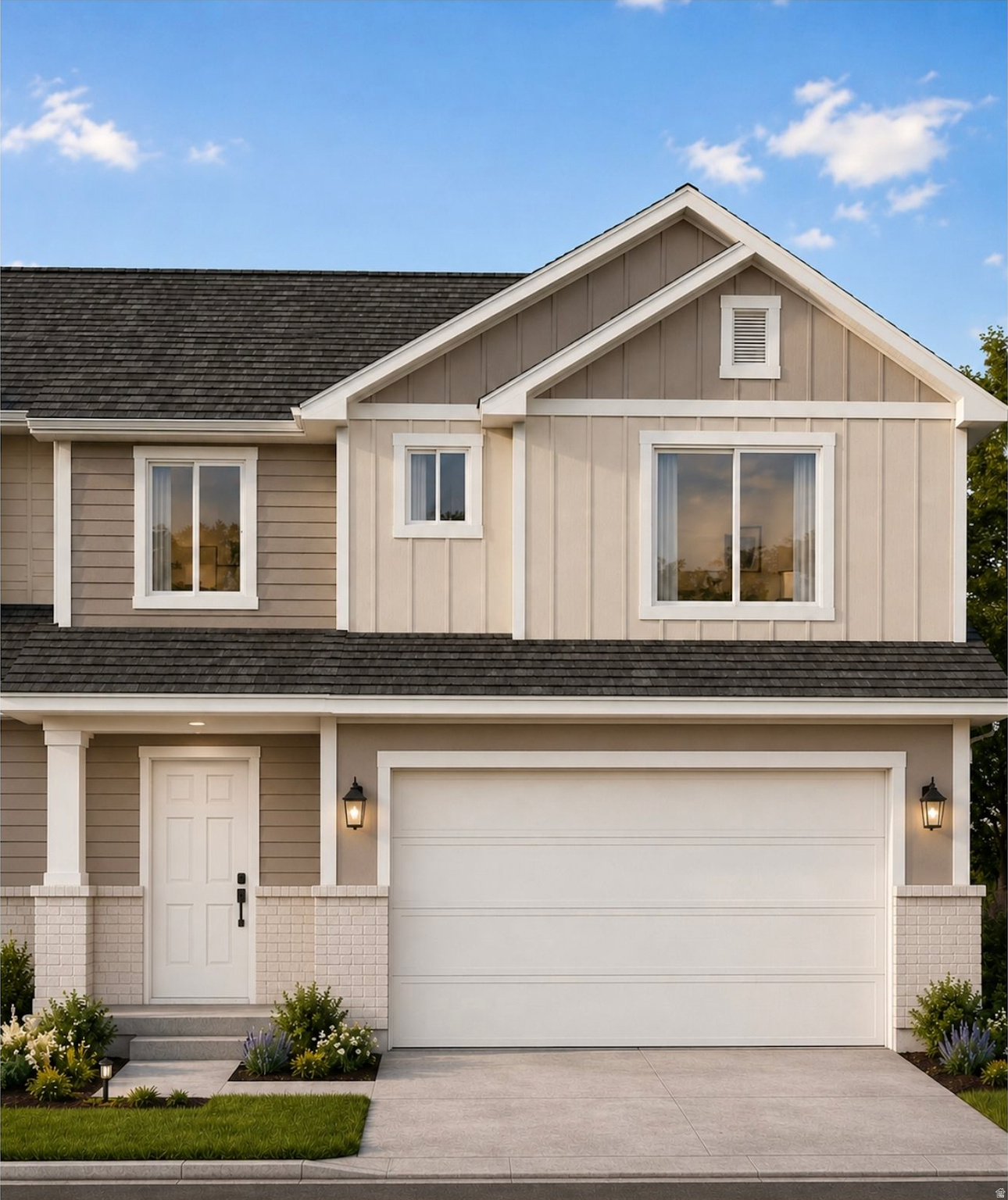 $15,000 IN BUYER INCENTIVES! Move in ready August 1st!  Why buy used when you can own brand-new and move in with confidence? This beautiful new Summit View townhome offers over 2,000 square feet of thoughtfully designed living space, modern finishes, and the peace of mind that comes with new construction and a builder's warranty. Unlike many new homes, this home INCLUDES THE FRIDGE, WASHER, AND DRYER, helping you save thousands on move-in expenses! The builder is offering up to $15,000 in incentives that can be applied toward closing costs, prepaid expenses, or an interest rate buydown, which can help reduce your monthly payment and the cash you need to close. Enjoy an open-concept floor plan, quartz countertops, stainless steel appliances, spacious bedrooms, a private primary suite, and an attached 2-car garage. As an end unit, you'll enjoy additional privacy and extra natural light. Summit View residents enjoy pickleball courts, walking and biking trails, open green space, gathering areas, and a low-maintenance lifestyle with HOA-provided lawn care, snow removal, and common area maintenance. Conveniently located near shopping, dining, schools, parks, and commuter routes. If you've been waiting for the right opportunity to own a new home with lower maintenance, modern finishes, and valuable buyer incentives, this is it.  Schedule your showing today.