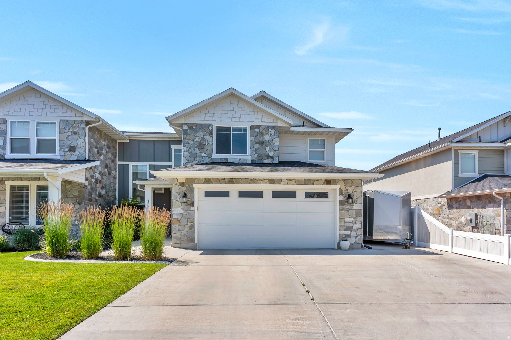 Welcome to 621 W 550 S in Springville-a beautifully maintained two-story twin home offering comfort, convenience, and style. This inviting residence features a spacious and functional floor plan with bright, open living areas perfect for both everyday living and entertaining. The well-appointed kitchen flows seamlessly into the dining and family spaces, creating a warm and welcoming atmosphere.  Upstairs, you'll find generously sized bedrooms, including a private primary suite designed for relaxation. Large windows throughout the home provide abundant natural light, enhancing the home's airy feel.  Enjoy low-maintenance living with a private outdoor space ideal for summer barbecues, gardening, or simply unwinding after a long day. Conveniently located near schools, parks, shopping, dining, and easy freeway access, this home combines neighborhood charm with everyday practicality.  Whether you're a first-time buyer, growing family, or looking to downsize without sacrificing space, this move-in-ready Springville twin home is an opportunity you won't want to miss.  Buyer and Buyer's agent to verify all.  Information is deemed reliable, but not guaranteed.