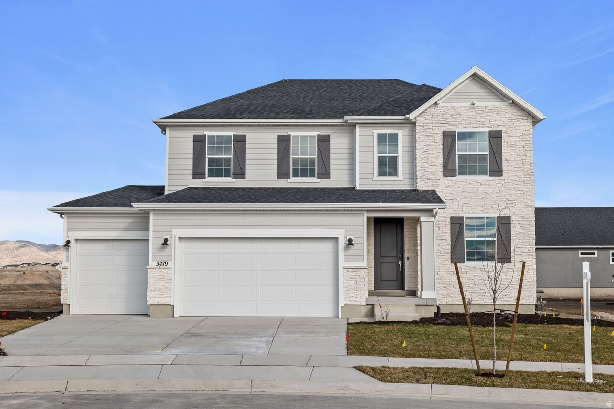 *BUILDER OFFERING BELOW MARKET RATE INCENTIVE, WHEN USING PREFFERED LENDER*** Restrictions Apply: Contact Us for More Information**** The highly acclaimed Hemingway floorplan features a welcoming entryway, 8ft doors throughout the main floor. Just off the entry you'll find your professional home office space with French doors. Towards the back of the home, you'll find a great room with a gas fireplace, and a large gourmet kitchen with a generous kitchen island, making entertaining a breeze! Upstairs there are 4 bedrooms and a large loft. The primary bathroom has dual sinks, a large soaker tub & shower. This home has an unfinished basement with ungraded 9ft wall height and tons of space to grow and entertain. **Contact us today for more information or to schedule a community tour!** ***JUNE COMPLETION.***