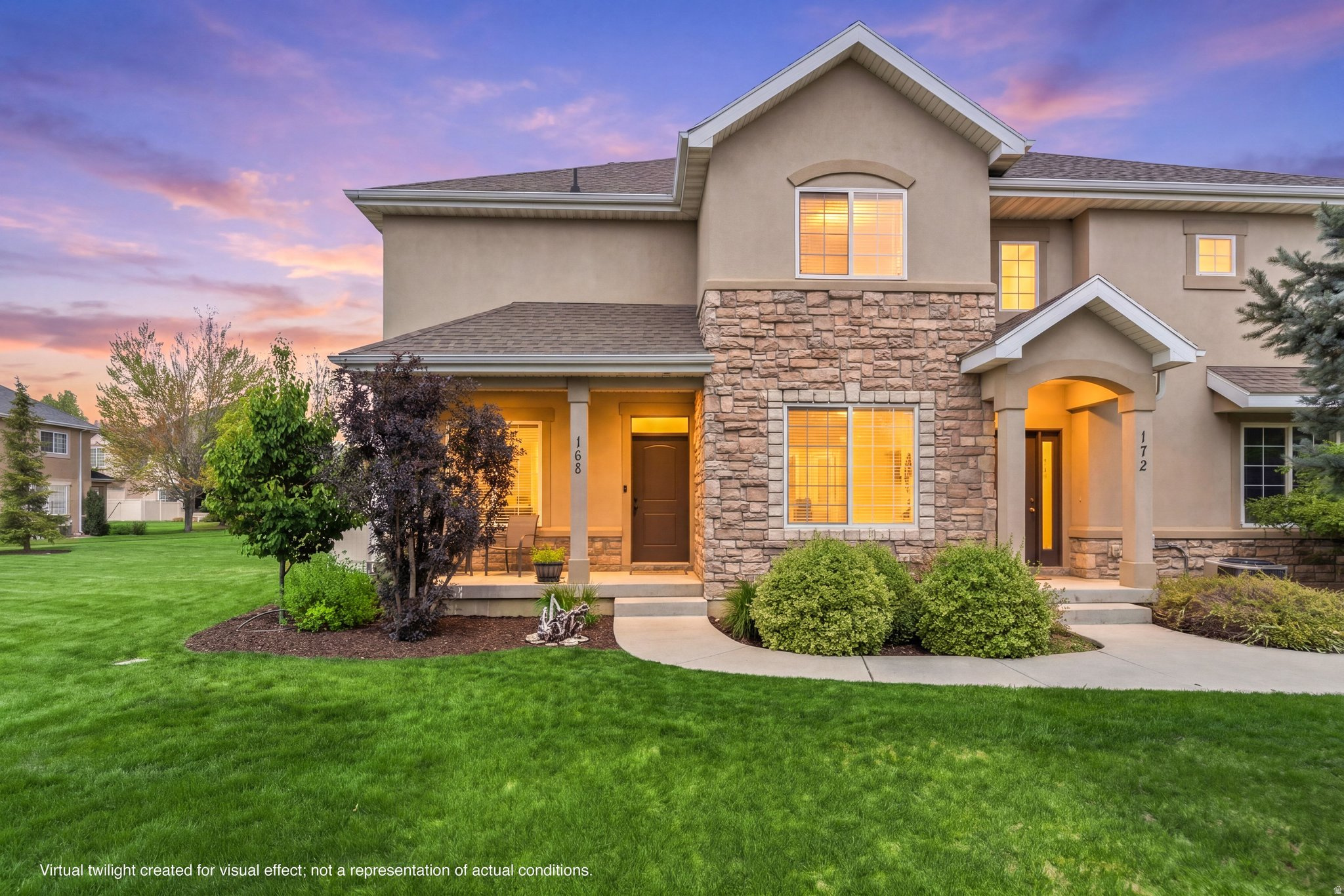 Beautiful multi-level home located in a desirable gated community, offering a perfect blend of style, function, and convenience. The main level features 9-foot ceilings that create an open, airy feel, along with a fully remodeled kitchen (2024) showcasing high-end custom cabinetry to the ceiling, modern finishes, updated lighting, and new solid-surface flooring throughout. A cozy fireplace anchors the main living space, while a dedicated main-level office provides an ideal work-from-home setup, enhanced by HOA-included basic cable and internet. Upstairs, the spacious primary suite features an exceptionally large bathroom for a townhome, complete with dual vanities, a separate shower, updated soaking tub, private water closet, and a walk-in closet. The fully finished basement is designed for entertaining and flexibility, featuring a game room with wet bar and cabinetry, a dedicated theater room with tiered seating, dimmable sconces, and a 70-inch screen, plus an additional flex room ideal for a gym, office, or hobby space. Extensive storage includes a large basement storage room and built-in garage storage. A rare find in the community, this home offers a true 2-car garage plus a full 2-car driveway, providing practical parking for larger vehicles. Residents enjoy access to HOA amenities including a pool, clubhouse, and well-maintained green spaces, while the neighborhood maintains a single-family home feel with low-maintenance living. Conveniently located near State Street, North County Blvd, I-15, Timpanogos Highway, and Alpine Highway, commuting throughout Utah County is quick and easy. This thoughtfully maintained home combines updated finishes, versatile living spaces, and unique parking advantages, making it a standout opportunity in a highly sought-after community.   Square footage figures are provided as a courtesy estimate only and were obtained from County Records.  Buyer is advised to obtain an independent measurement.