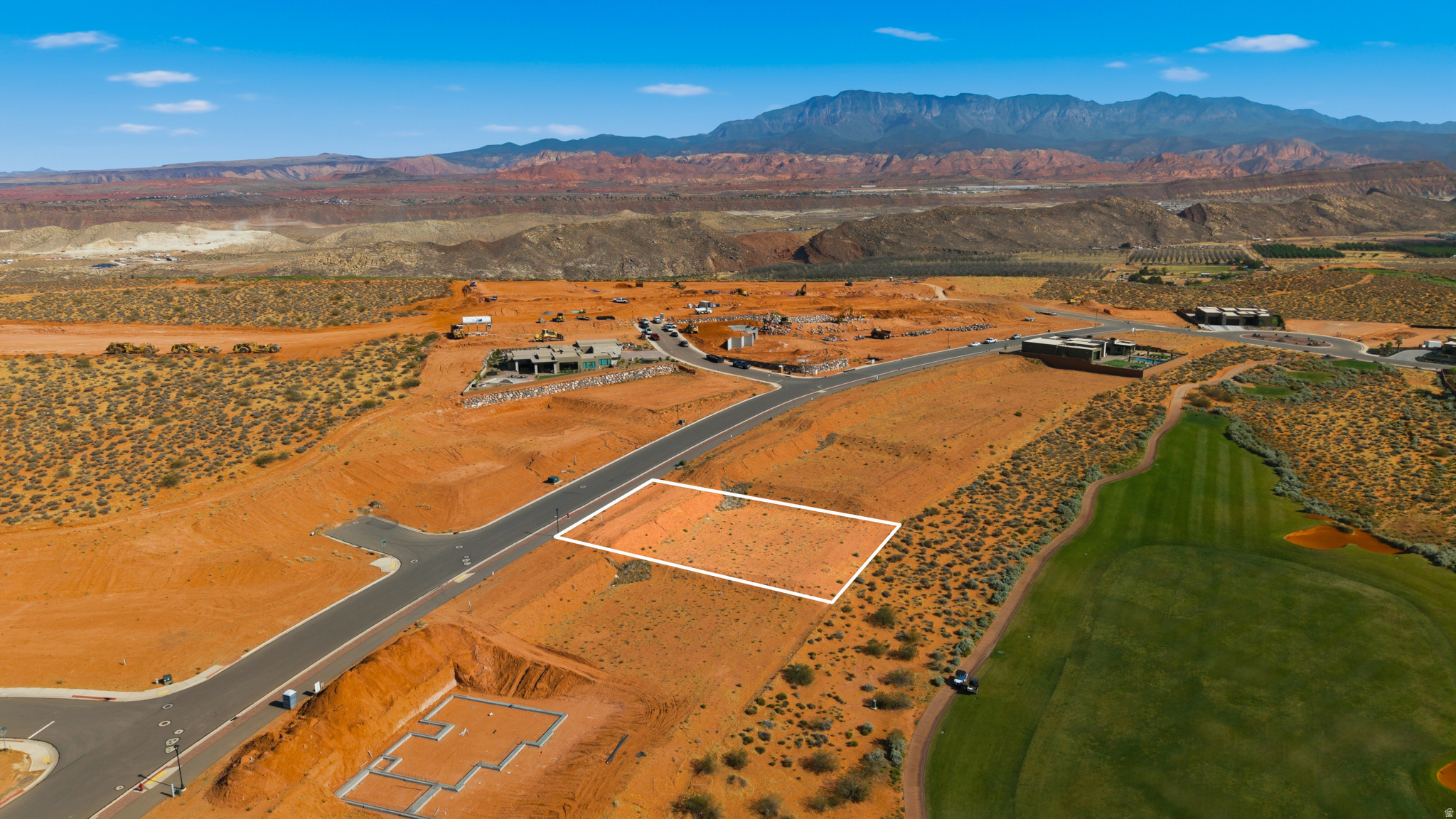 55-Acre Walk-Out Basement Lot Perfectly positioned along the 17th fairway of Sand Hollow Resort's Championship Golf Course, this exceptional walk-out basement homesite offers a rare combination of elevation, privacy, and panoramic beauty. Enjoy unobstructed eastern fairway views paired with striking southern red-rock scenery, creating a breathtaking backdrop for a thoughtfully designed custom home. Surrounded by multi-million-dollar residences, this lot sits within one of Southern Utah's most exclusive luxury communities. Offers ample room expansive outdoor living, a private pool, and oversized garages for all your toys. Located just minutes from Sand Hollow State Park and the renowned sand dunes, the setting delivers seamless access to both refined resort living & yr round adventure. Ownership at The Estates at Sand Hollow Resort extends beyond the homesite itself, offering ownership benefits, championship golf, resort amenities, and a vibrant lifestyle defined by outdoor recreation and community. Also includes front/back yard maintenance for hassle free living. Choose from a curated list of Premier Builders known for exceptional craftsmanship and elevated design, or bring your own approved builder to bring your vision to life. With open views, a walk-out basement opportunity, luxury surroundings, and unmatched access to Southern Utah's iconic lifestyle, this property is more than a lot, it's the foundation for a private oasis and an investment in true desert luxury living.
