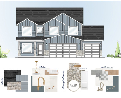 Don't miss out on this large home featuring 3 levels with the unfinished basement! Please note this home is under construction- pictures are of a previous home but is the same floor plan, colors and design inside will be different then shown. Enjoy spacious 9ft ceilings on the main floor. Tons of big windows for lots of natural light. Gorgeous quartz countertops and quality soft close cabinets that go the ceiling. Beautiful tile backsplash. Open concept kitchen, dining, and great room area with a gas fireplace. Upstairs you'll find all the bedrooms and a loft area. HUGE four car garage! You'll love the views from your primary suite. Enjoy the soaker tub or the separate walk in shower and the big walk in closet. Laundry room upstairs as it should be. You are going to love your new Kartchner home and will be impressed by the quality and attention to detail! Two year warranty! Square footage figures are provided as a courtesy estimate only and were obtained from sales brochure. Buyer is advised to obtain an independent measurement. Estimated completion August 2026.