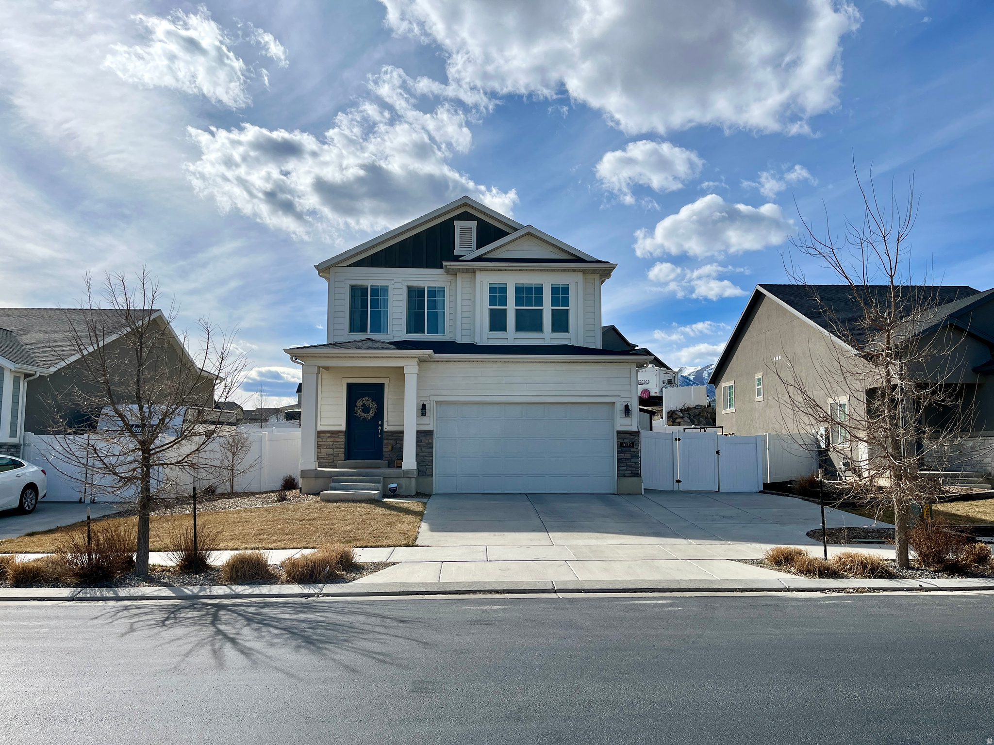 Experience the comfort of this beautiful home in the heart of Eagle Mountain's Overland community. Built by Ivory Homes, featuring 4 bedrooms and 3.5 bathrooms, this home offers plenty of room to spread out, including a fully finished basement that provides additional living and entertaining space. Step outside to a brand-new deck-perfect for relaxing and enjoying the privacy of your backyard. The backyard also includes a storage shed, adding even more convenience. Inside, you'll find ample storage throughout the home, along with thoughtful space for everyday living.The 2 car garage and extended driveway provides ample parking and space for multiple vehicles.  Residents enjoy fantastic community amenities, including a large clubhouse, pool, trails, and more-perfect for gatherings, recreation, and making the most of neighborhood living. This home combines space, convenience, and community in one great location.  Square footage figures are provided as a courtesy estimate only and were obtained from county records.  Buyer is advised to obtain an independent measurement.