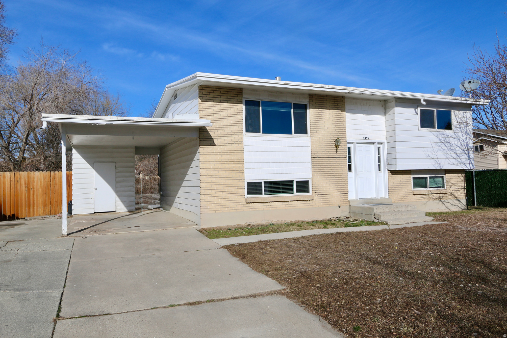 Newly remodeled light & open home with large windows in a quiet neighborhood. New carpet and newer paint & tile throughout.  Newer vinyl-efficiency windows, furnace, water heater & central air conditioner.  Enjoy the spacious, private fenced yard in a nice neighborhood with open space behind and no backyard neighbors. The kitchen has a door that leads out to a deck & stairs to the backyard for relaxing & BBQs.  The lower level has its own entrance.