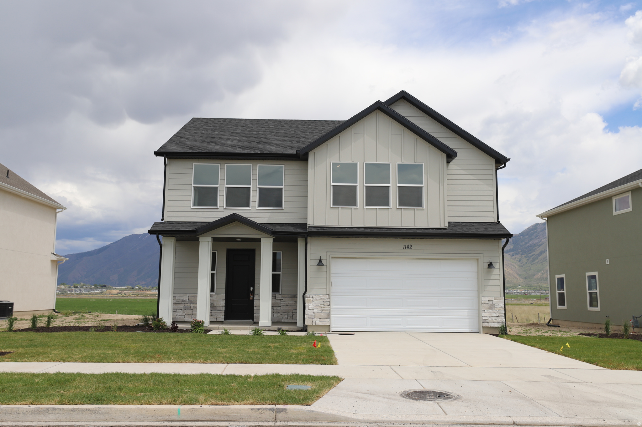 $20,000 INCENTIVE towards closing costs, rate buydown, or price reduction regardless of lender! (Talk to agent for conditions.) This is our Must-See New Arrowhead Springs Community in Salem!  This beautiful home was built by Flagship Homes and features 4 bedrooms, 2.5 bathrooms, quartz slab countertops, painted cabinets, laminate flooring on the main level, landscaped front yard, 2 car garage, and backyard (can be landscaped for an additional charge). The primary bedroom has a vaulted ceiling, large walk-in closet, dual sinks, and separate tub and shower! Our Arrowhead Springs community will have a  52-acre park, clubhouses, pools and everything you can think of when it comes to Amenities! This community is close to the Freeway (4 minutes) and is in a beautiful location! Call Seth for more information or stop by our model home at 1074 N 1020 W, Salem, Utah 84653 for a tour. Model home hours: Monday-Saturday 11 AM - 6 PM. Buyers to verify all information. Square footage is from house plans.