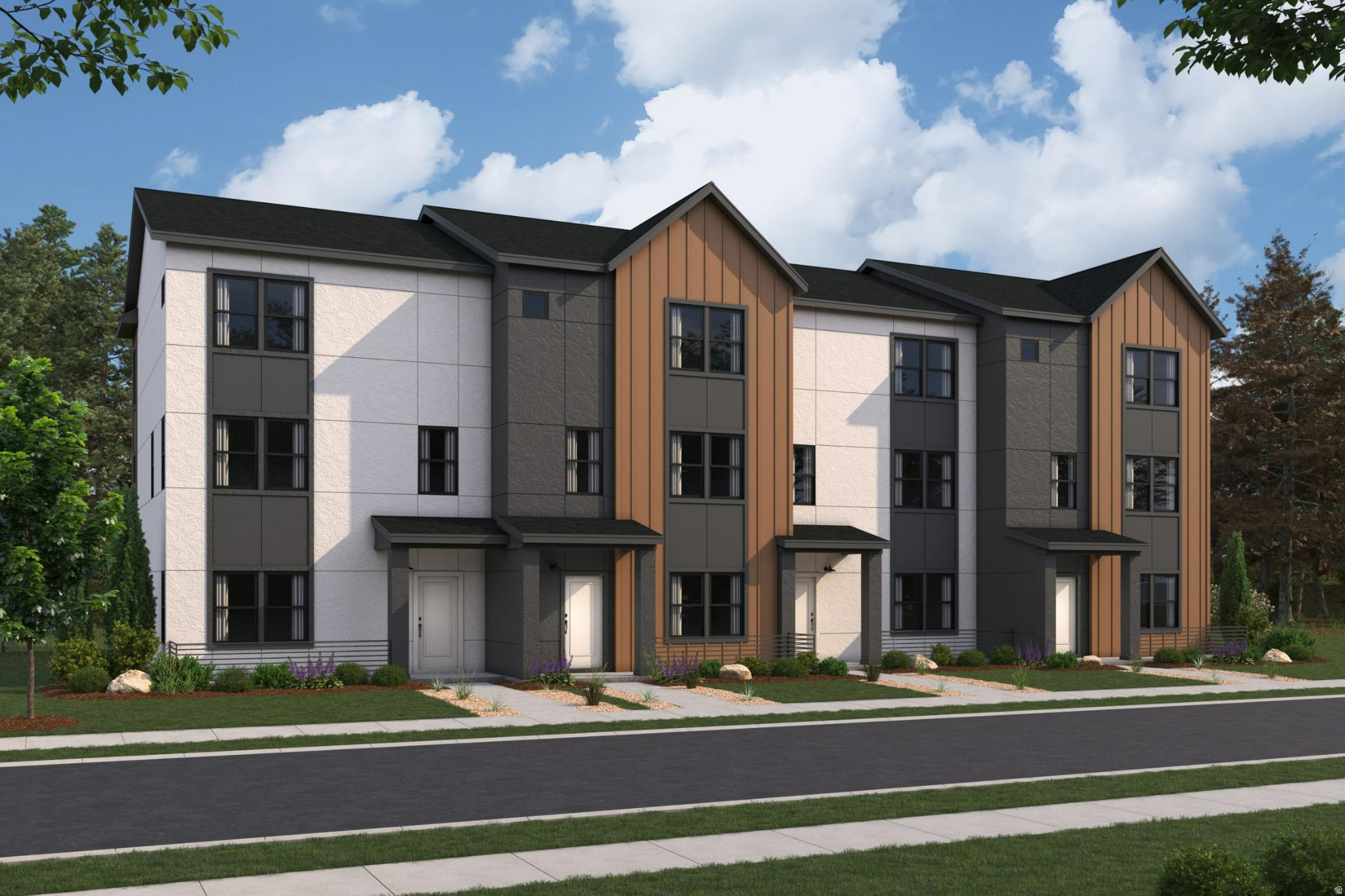 The Keansburg floor plan combines modern style with functional living across three thoughtfully designed levels. The open main floor creates an easy flow between the kitchen, dining, and living spaces, while the Cool package features Stone Gray cabinets, white quartz countertops, and LVP flooring throughout the main level and wet areas for a bright, contemporary feel. With 4 bedrooms, 3.5 bathrooms, and 1,986 square feet, this exterior unit offers flexible space for guests, work-from-home setups, or everyday living. This unit features desirable park views and includes a full-length driveway for added convenience.