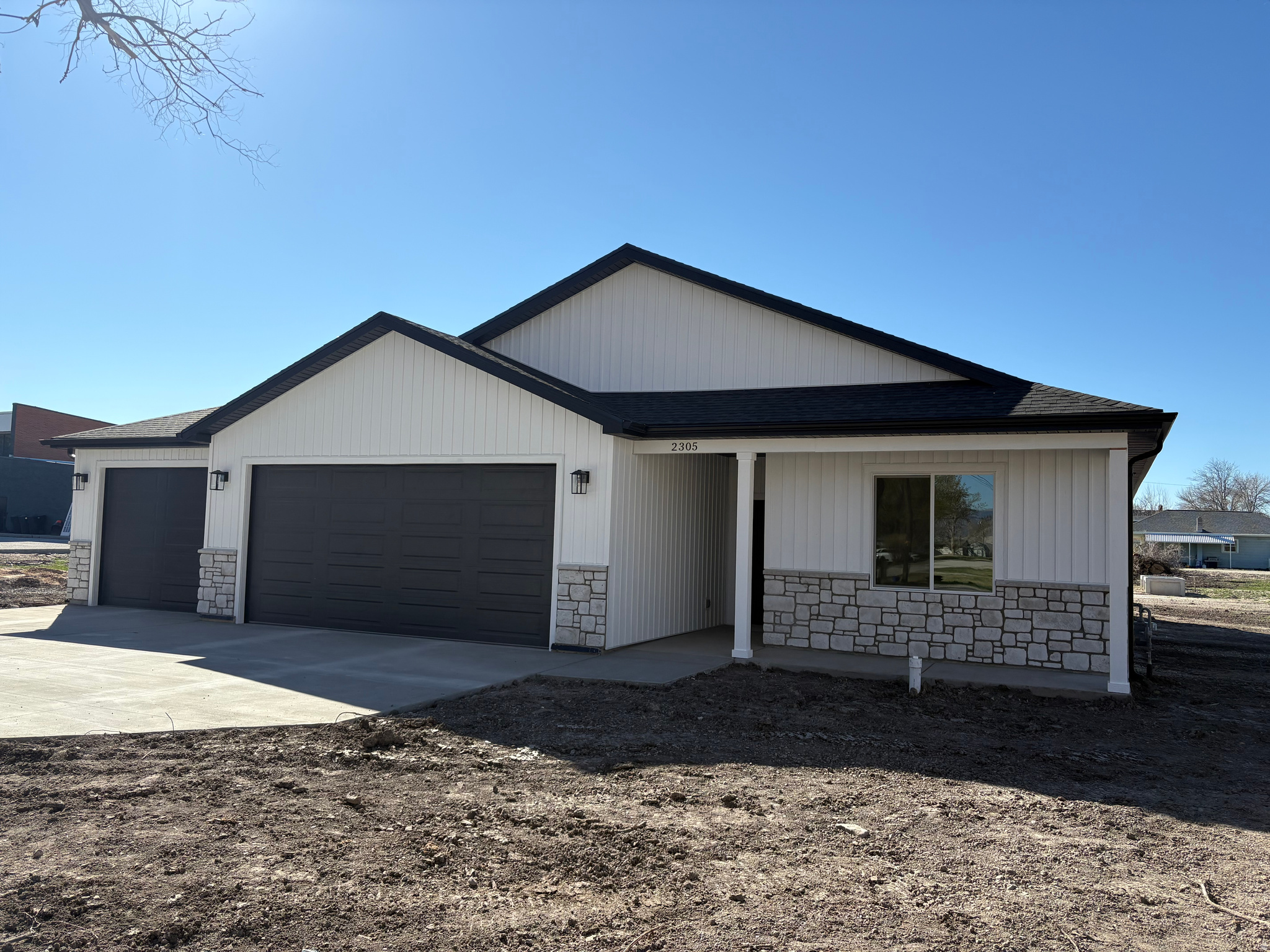 Be the first to own this beautiful new construction home, nearly complete and ready for move-in this week! Located in a peaceful, growing neighborhood, this thoughtfully designed single-family home offers 3 bedrooms, 2 bathrooms, and 1,595 square feet of modern living space - all on a generous 0.23-acre lot with mature trees. Step inside to discover upgraded quartz countertops, custom cabinetry, 9' walls and quality finishes throughout. The open layout provides both comfort and functionality, while the 3-car garage offers ample space for vehicles, storage, or recreational toys. Additional garage space was added for storage and a EV plug was installed for easy charging.  Enjoy the rare combination of a large lot and quiet surroundings while still being conveniently located - just 10 minutes to Brigham City, 30 minutes to Ogden, and one hour to Salt Lake City. Outdoor lovers will appreciate being within walking distance to multiple parks, baseball field, a skating pond, and the Bear River dock. Secondary water may be leased through the city, allowing access to irrigation behind the home - a valuable feature for maintaining your landscaping affordably. Photos shown are from a previously built home with a similar floor plan and finishes.  If you're looking for a brand-new home with upgrades, space, and small-town tranquility - without sacrificing convenience - this is the one.  Square footage figures are provided as a courtesy estimate only and were obtained from builder floor plans.  Buyer is advised to obtain an independent measurement. 1 year builders warranty, manufacture warranty for the roof. interior photos are of previous home built, similar finishes. See link below for a fly over of the area.           https://youtu.be/g-UK3DMUHsw