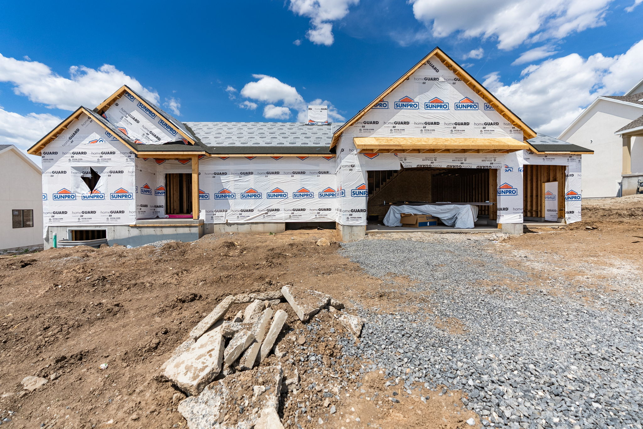 Don't miss this custom home opportunity in Juniper Trails Subdivision featuring elevated views, quality craftsmanship, and customizable finishes.  Enjoy the  3-car garage with oversized boat/RV parking, theatre room, office, gym, large bonus room, two furnaces and mini split for bonus room, walk in pantry, custom cabinets, electric fireplace, and large basement storage and cold storage.  Construction is underway--secure this custom home now and customize select finishes. Buyer is advised to obtain an independent measurement. Call today for a showing!