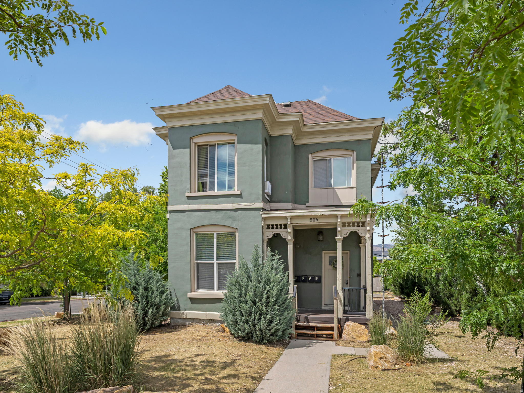 *Virtual Walk-thru available!* Beautiful Victorian style 4 plex in the heart of downtown Ogden, just minutes from Historic 25th Street and the Salomon Center. This fully remodeled property blends timeless character with modern updates and strong investment potential. Features include off street parking, mature landscaping with a drip irrigation system, separately metered electric, and additional storage units that offer potential for added income. Incredible location close to restaurants, entertainment, shopping, and recreation makes this a rare opportunity for both investors and owner occupants. Please see the virtual tour.