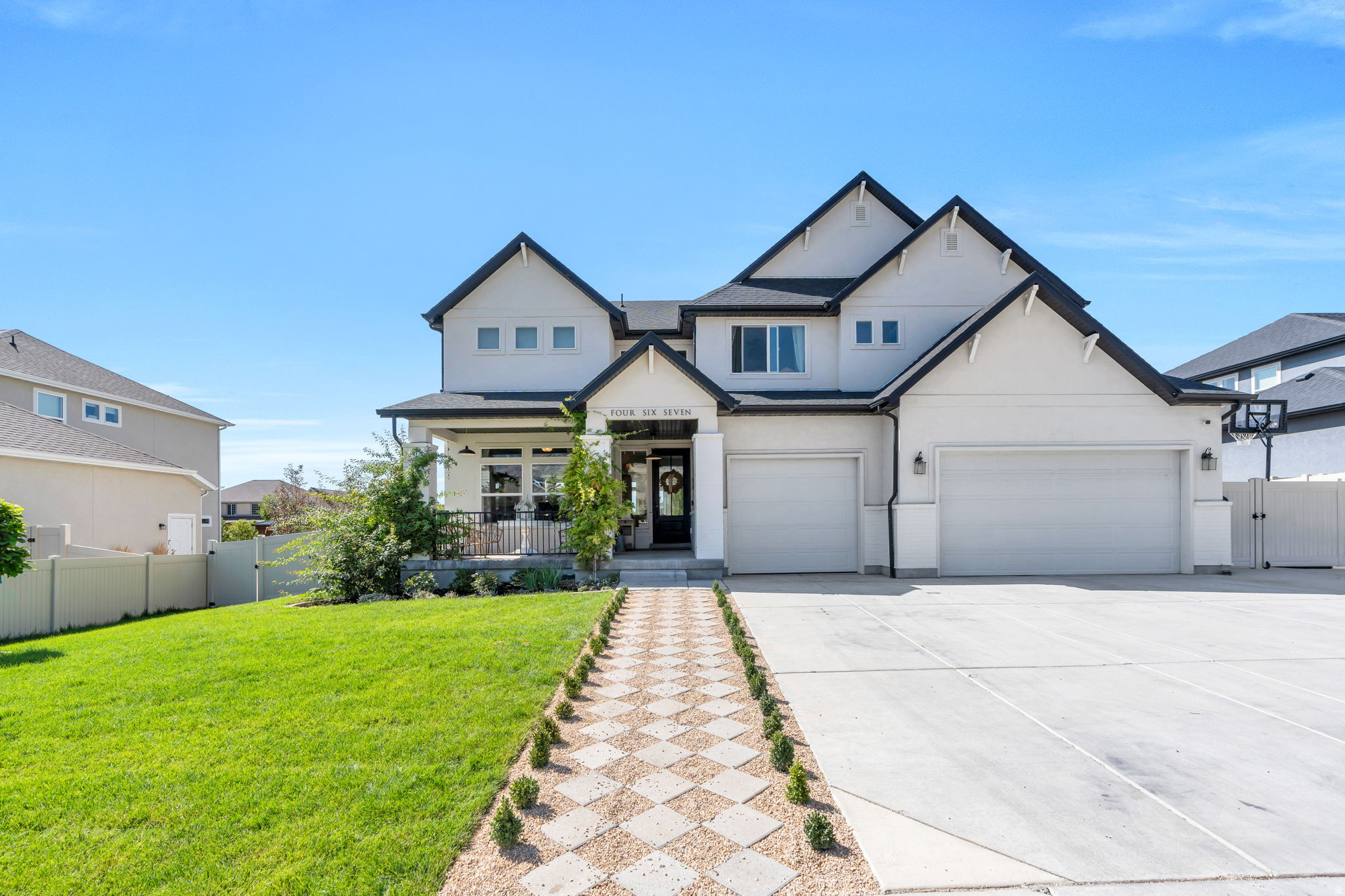 Beautiful two-story home with a newly finished basement located in one of American Fork's most desirable neighborhoods. Built by Oakwood Homes, this spacious home offers an impressive 4,946 sq ft of living space with 7 bedrooms, 2 full bathrooms, one  bathroom, and one half bathroom, providing plenty of room for family, guests, and entertaining.  The thoughtfully designed floor plan features generous living spaces, abundant natural light, and a functional layout perfect for both everyday living and hosting gatherings. The brand-new finished basement adds significant additional living space and flexibility for bedrooms, recreation areas, or a home theater.  Situated on a .23-acre lot, the property offers a well-sized yard and a 3-car garage with ample room for vehicles, storage, and outdoor gear.  Located in a highly sought-after community in American Fork, the home provides convenient access to schools, parks, shopping, and dining while maintaining a quiet neighborhood feel.  This home combines size, location, and modern comfort, making it a rare opportunity in today's market.   Square footage figures are provided as a courtesy estimate only and were obtained from county records.  Buyer is advised to obtain an independent measurement.