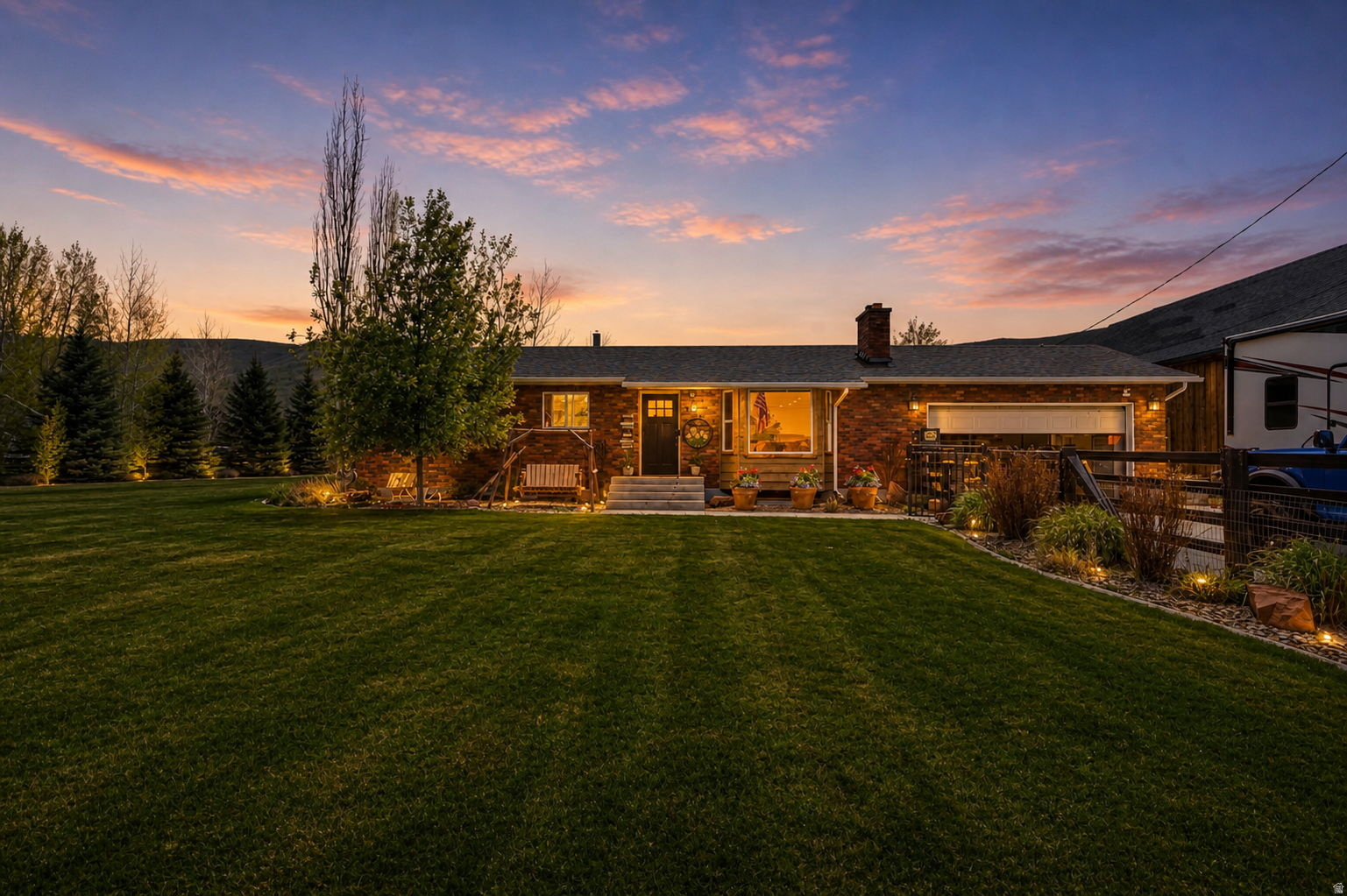 Enjoy quiet mornings on the deck, taking in the open space and peaceful surroundings. Located 3 miles from Heber, this property offers the best of both worlds - country living with convenient access. Opportunities like this are becoming increasingly rare. Situated on 3.75 acres, this fully fenced property provides the flexibility for livestock, horses, or to simply enjoy a more open, spacious lifestyle. The home features an oversized shop near the home for RVs, equipment, and storage, along with open, usable pasture ground with 9 water shares. An extra large barn sits at the back of the property, and a second medium-sized barn anchors the field. There's ample space to expand, build an arena, add outbuildings, or create your own setup. Enjoy the deck and patio with an outdoor gas fire feature for relaxing evenings. This is more than just a home. It's a rare opportunity to own usable land near Heber with the freedom, function, and lifestyle that comes with it.