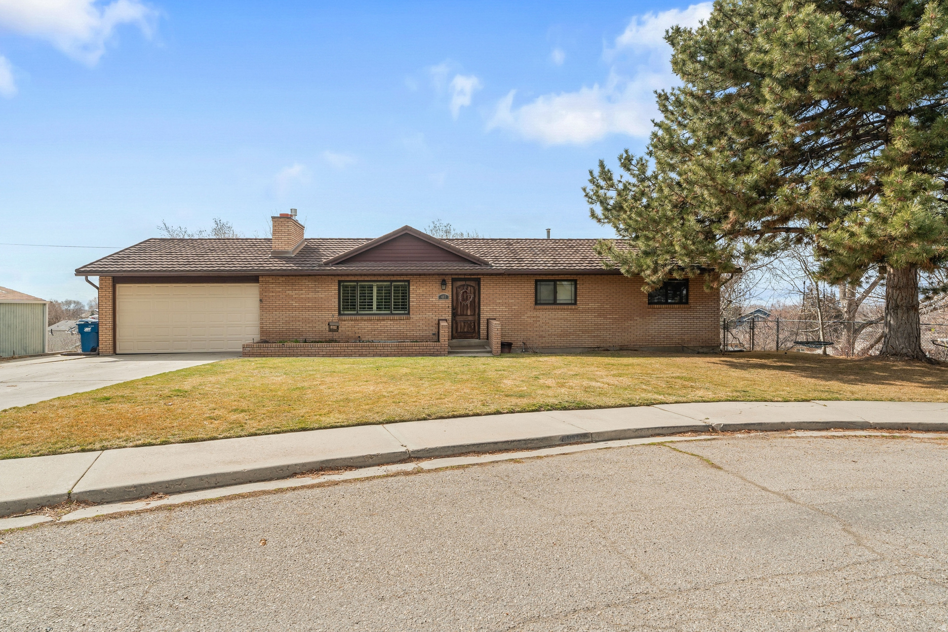 Charming rambler nestled in American Fork, conveniently located near the American Fork Rec Center. This well-maintained, 2,600-square-foot home offers 6 bedrooms and 3 bathrooms, along with a fully finished walkout basement. Step inside to find an updated kitchen featuring custom cabinetry, granite countertops, a gas stove, and double ovens. Outside, enjoy stunning mountain views from the covered patio and balcony, surrounded by mature trees. Quietly situated in a cul-de-sac, this home also features a 2-car garage and secondary (pressurized) irrigation. Enjoy peace of mind with major upgrades, including a new HVAC system (2025), Pella windows, and a durable metal roof. This home offers the perfect blend of charm, thoughtful updates, and an ideal location-a property you won't want to miss!