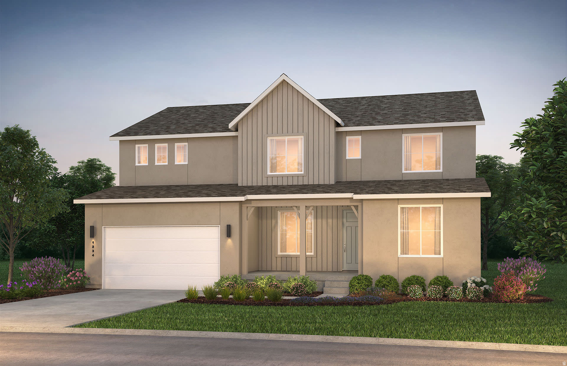 *Photos shown are of same model; actual finishes, colors, and options may vary*  Currently under construction with a completion date of September 2026, with No HOA!  *3% toward closing costs incentive* Our Glen Canyon floor plan is a highly sought after floor plan, and it's easy to see why!  This spacious home offers 5 bedrooms, 3 bathrooms, a dedicated office, and an upstairs loft.  The vaulted living room creates an open and spacious feel for all of the family gatherings.  Situated on a quarter-acre lot, it also features a 3 car tandem garage and an unfinished basement with room to grow.  Reach out to Keri for more information or showing appointment!
