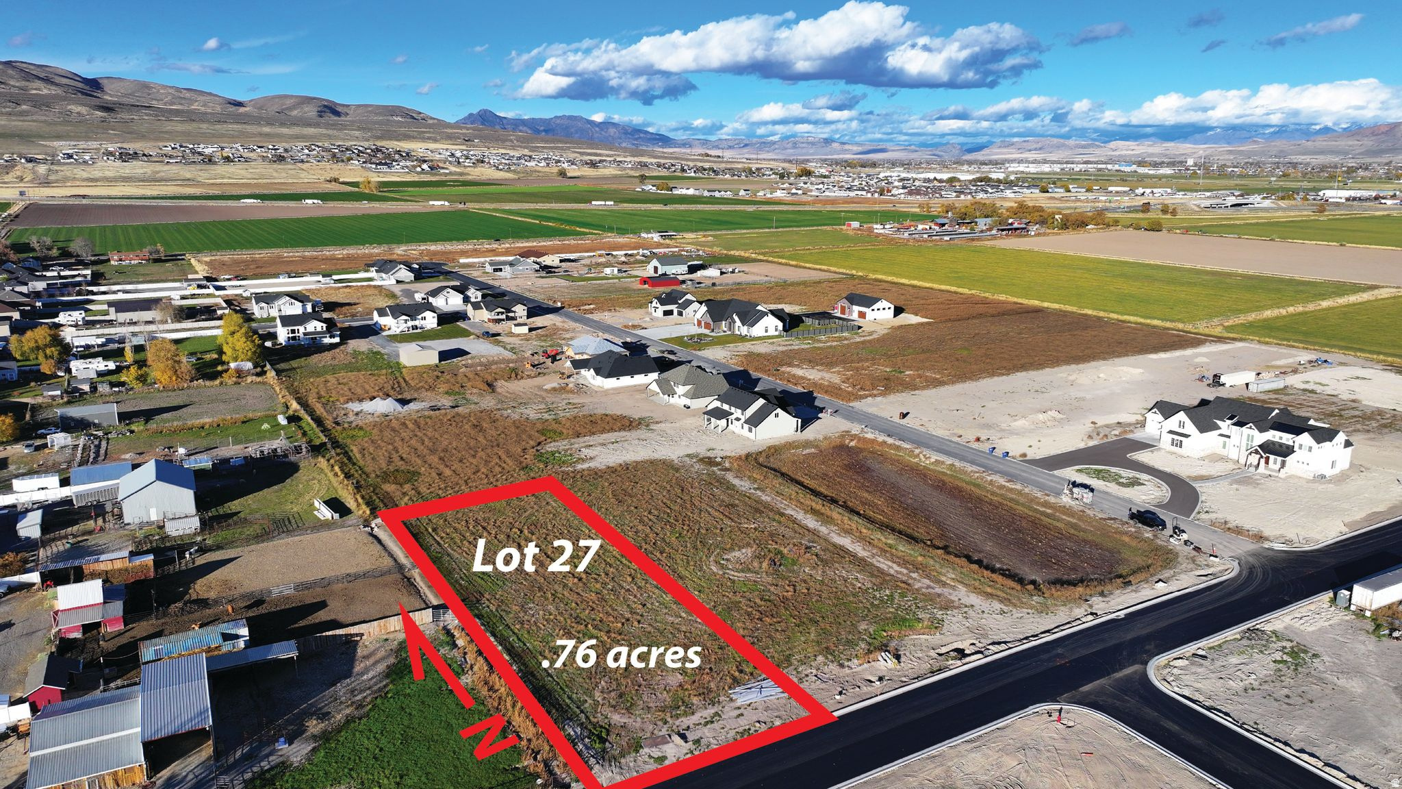 Bring your own builder to this Beautiful .76-acre flat lot, located among large country parcels with animal rights. Enjoy amazing Wasatch Mountain views and wide-open surroundings, perfect for those seeking a rural lifestyle with room to grow. The level terrain offers easy building potential and flexible design options. Also included is a West Corinne Culinary Water Share valued at $34,000. Natural gas and electric are available at the lot line, and fire hydrant coverage is in place for added safety and peace of mind. Whether you're looking to build now or invest for the future, this lot provides the ideal balance of country living and accessibility.