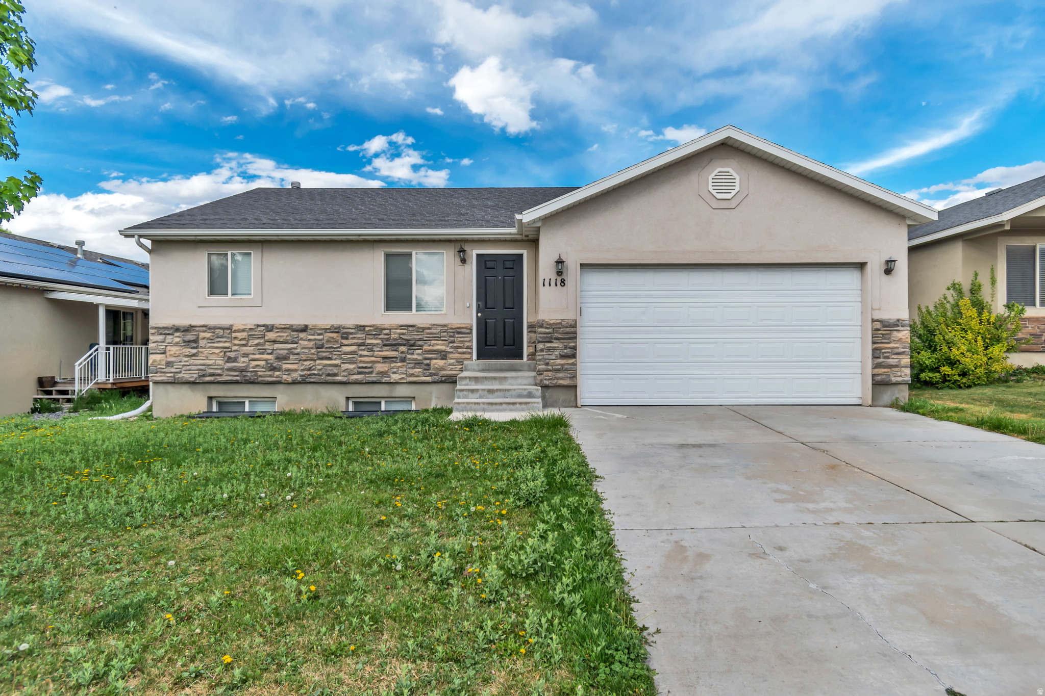 Just Reduced! Great Spanish Fork Location & Neighborhood. This Spacious Rambler is located minutes from Spanish Fork Canyon, Costco, Dining, Shopping Centers & the I-15 Freeway. Home has 4 bedrooms and two baths with two kitchens and a spacious back yard. Home includes new paint and carpet with lots of natural light. Schedule your showing today. Square footage figures are provided as a courtesy estimate only and were obtained from Utah County Records. Buyer is advised to obtain an independent measurement. See Agent Remarks for Showing & Offer instructions.