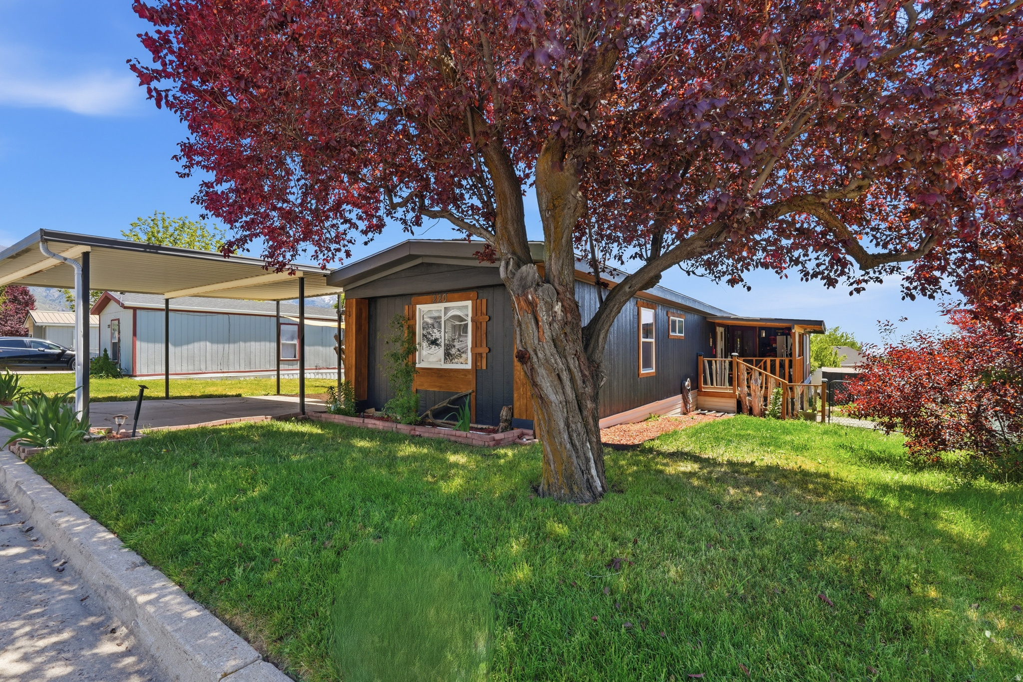 Completely remodeled from top to bottom, this beautifully updated single-wide mobile home offers modern style and major system upgrades throughout. Nearly every aspect of the home has been recently redone, including electrical, plumbing, windows, doors, sub-flooring, roof, furnace, A/C, and water heater-giving buyers peace of mind and move-in ready convenience. Inside, you'll find a thoughtfully designed layout featuring 3 bedrooms, 2 bathrooms, plus an additional spacious office/flex space perfect for working from home, hobbies, or extra storage. The kitchen is a standout with quartz countertops, a gas cooktop with pot filler, modern finishes, and an oversized island featuring custom wood fluted detailing and extended seating space ideal for everyday dining or entertaining. The open living areas feel bright and inviting with updated flooring, contemporary touches, and stylish finishes throughout. If you've been looking for a fully renovated home with high-end upgrades and functional living space, this one is a must-see. Square footage figures are provided as a courtesy estimate only and were obtained from park management .  Buyer is advised to obtain an independent measurement.