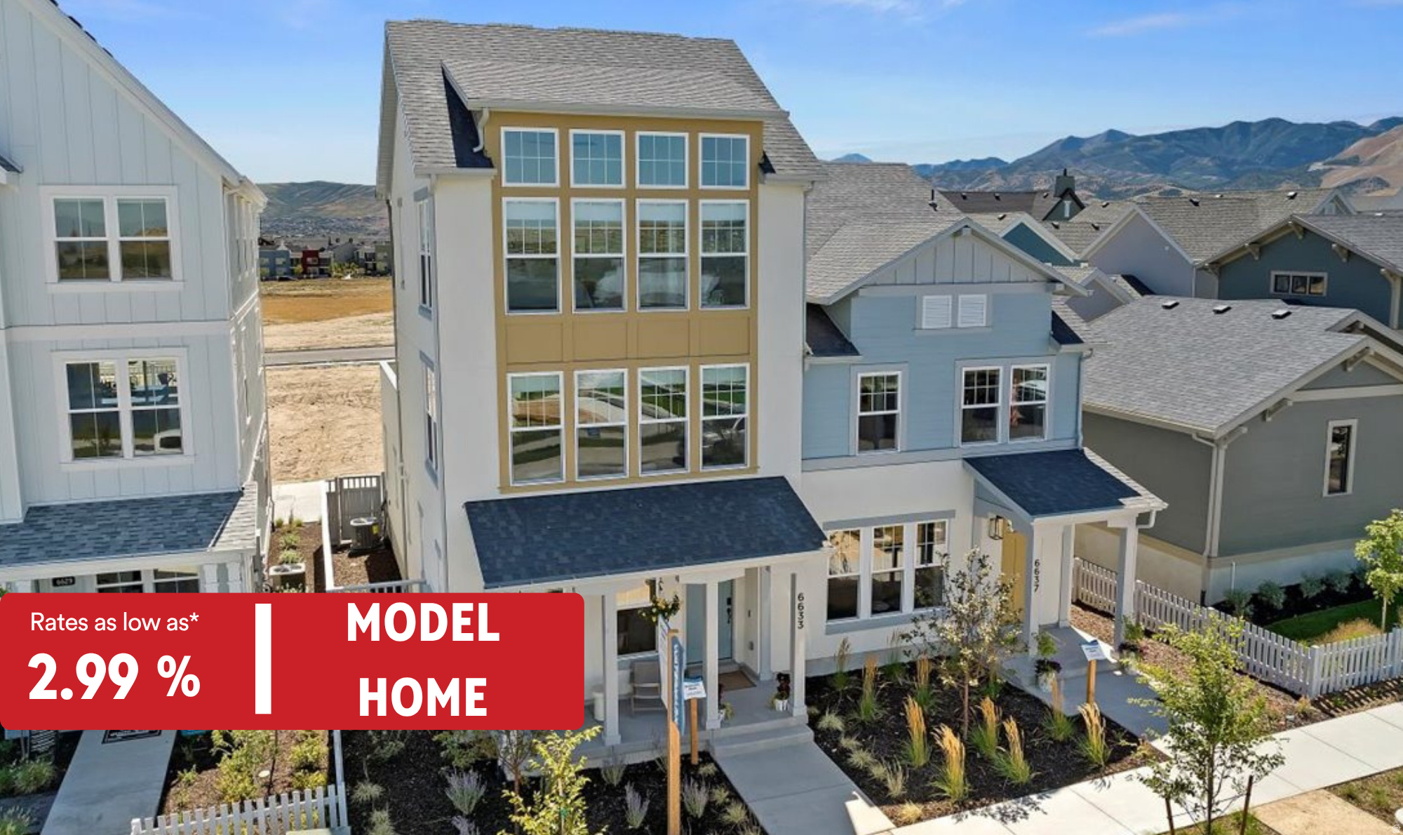 MODEL HOME WITH LAKE VIEWS! Your chance at the coveted Willow Model with Balcony floor plan! One of the best floorplans available to host indoor and outdoor entertainment. Plus preferred lender incentives at 2.99% Rates make this too hard to pass up. Fronting Daybreak's newest amenity, the Watercourse. All the finishes you are looking for! Upgrades including Stainless Steel Appliances, Quartz Countertops, Walk-in Closet, and more! Hurry before this one is gone. HUGE Lender Incentives, call for details! Daybreak amenities include, Pools, Gym, Parks, Downtown Daybreak, Bees Stadium, Trax, Restaurants & More!