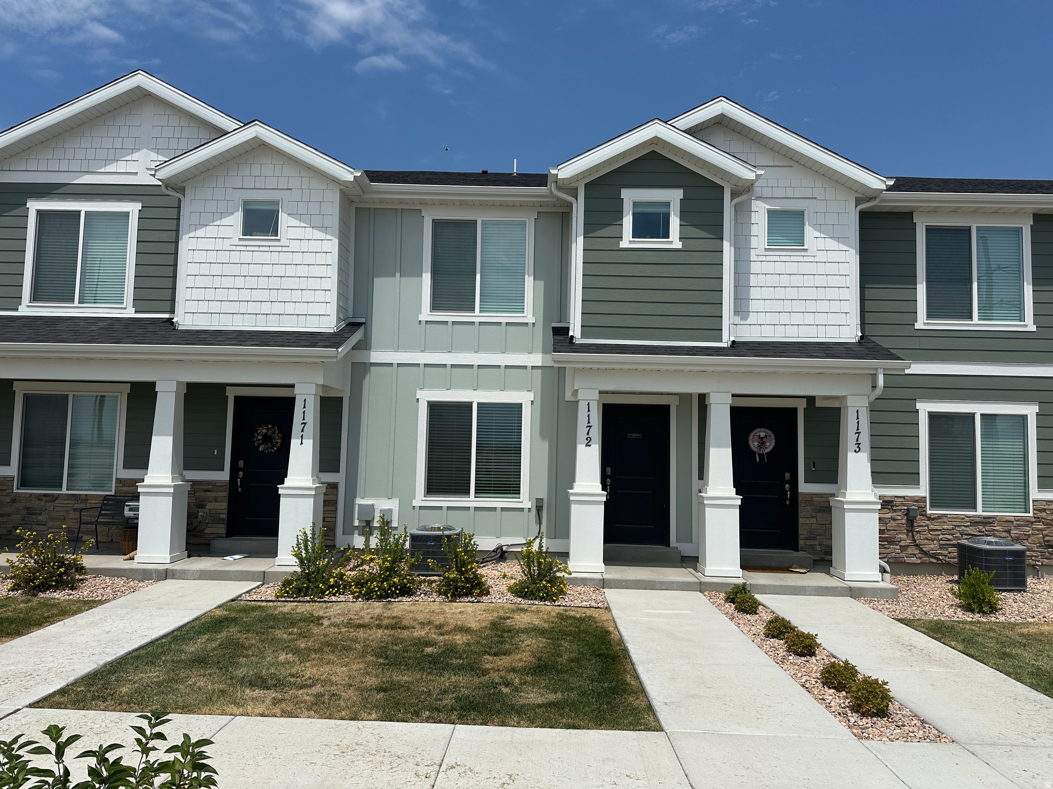 Turn-key investment opportunity or low-maintenance living meets smart design in this Dumont floor plan townhome at Osprey Towns, one of south Provo's newest and most walkable communities. This 3-bedroom, 2-bath home offers 1,310 square feet of open-concept living, anchored by a quartz-topped kitchen peninsula, Shaker cabinets, premium laminate flooring, and recessed lighting throughout the main level. Upstairs, a bright, front-facing primary suite joins two additional bedrooms and a full laundry space built for everyday convenience. You'll love the 2-car garage. Osprey Towns residents enjoy a picnic area, playground, and pickleball court just steps from home, all for a low $95/month HOA - and pets are welcome. The location can't be beat: minutes to Provo Towne Centre, easy access to I-15, FrontRunner, and Bus Rapid Transit, plus quick trips to the Bonneville Shoreline Trail and area canyons for hiking and biking. Whether you're a first-time buyer or looking to downsize without giving up space, this home delivers comfort, community, and connectivity in one tidy package.