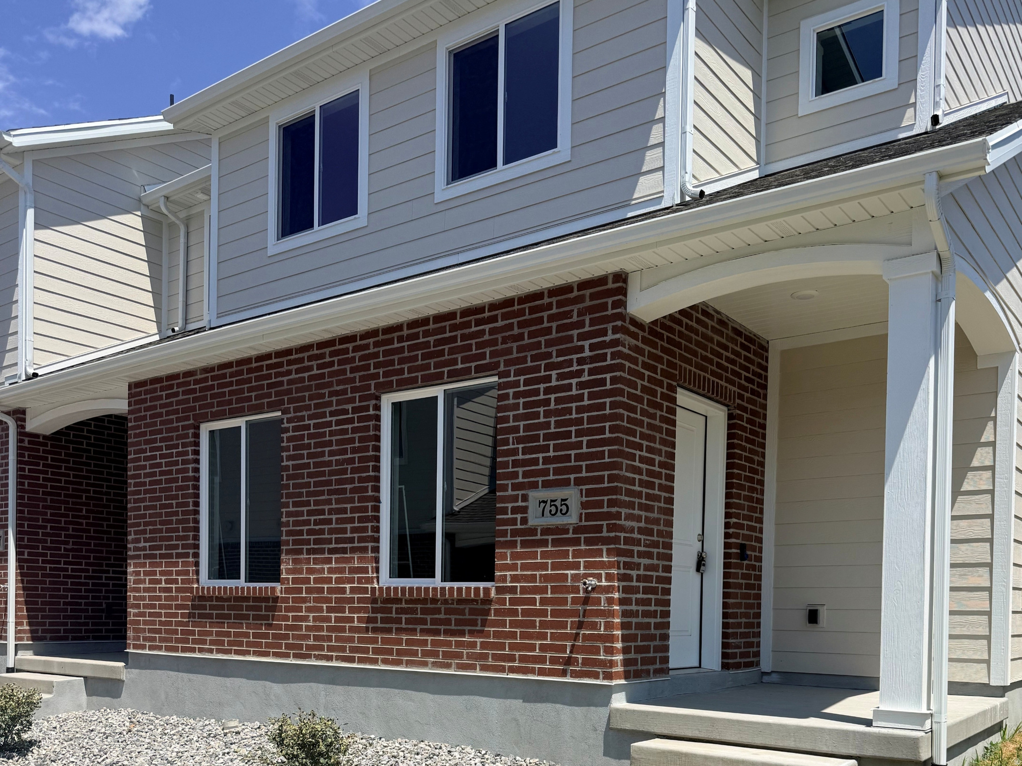 Easy to show or check out the 3D tour. Move-in ready and brand new in the established Pheasant Brook community, this rare offering is one of only 12 newly constructed townhomes in one of Centerville's most desirable neighborhoods. Enjoy the best of both worlds with new construction surrounded by mature landscaping, a community pool, clubhouse, scenic walking paths, a tranquil pond, and a beautiful park-like setting. This impressive end-unit townhome features 4 bedrooms, 2.5 bathrooms, an oversized two-car garage, and a spacious floor plan designed for comfortable living and effortless entertaining. The bright, open-concept layout includes a stylish kitchen with quartz countertops, abundant cabinetry, and a large walk-in pantry. Quartz countertops continue throughout the bathrooms, while the generous primary suite offers dual sinks and ample storage. With below-market financing, a large, thoughtfully designed layout, an oversized garage, and exceptional community amenities, this home is a must-see. Easy to show.