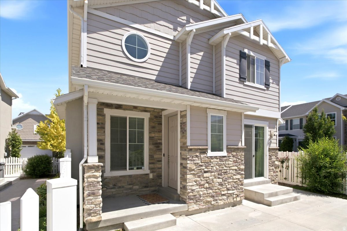 Stunning Pleasant Grove property in wonderful location available now! Largest floor plan in the Garden Grove Development! This beautiful home sits in the quiet and well-situated Garden Grove PUD and features easy access to I-15 as well as many services in and around Pleasant Grove and Utah County. The main floor features a bright, open and modern kitchen. All kitchen appliances included in the sale of the home. You'll find a spacious primary suite with double-sink bathroom as well as two additional bedrooms. There is extra storage in the large pantry on the main level, crawl space (with access from the downstairs bathroom) and two car garage. The home also features a private outdoor patio area. Square footage figures are provided as a courtesy estimate only and were obtained from tax data . Buyer is advised to obtain an independent measurement.