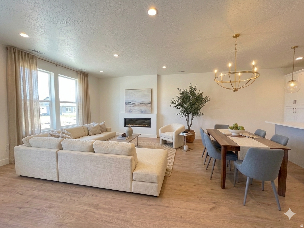 Step into our Haven floor plan, designed for comfort and style. This home features a welcoming fireplace, bright cabinetry, and a spacious walk-in laundry room. Soaring 9-ft ceilings run throughout, while the primary suite elevates the experience with 10-ft ceilings and a generous walk-in closet. Each bedroom includes its own full bath, offering privacy and convenience for everyone. The home includes a bonus attic for storage. All of it sits in a stunning open-land community filled with hiking and biking trails just steps outside your door.