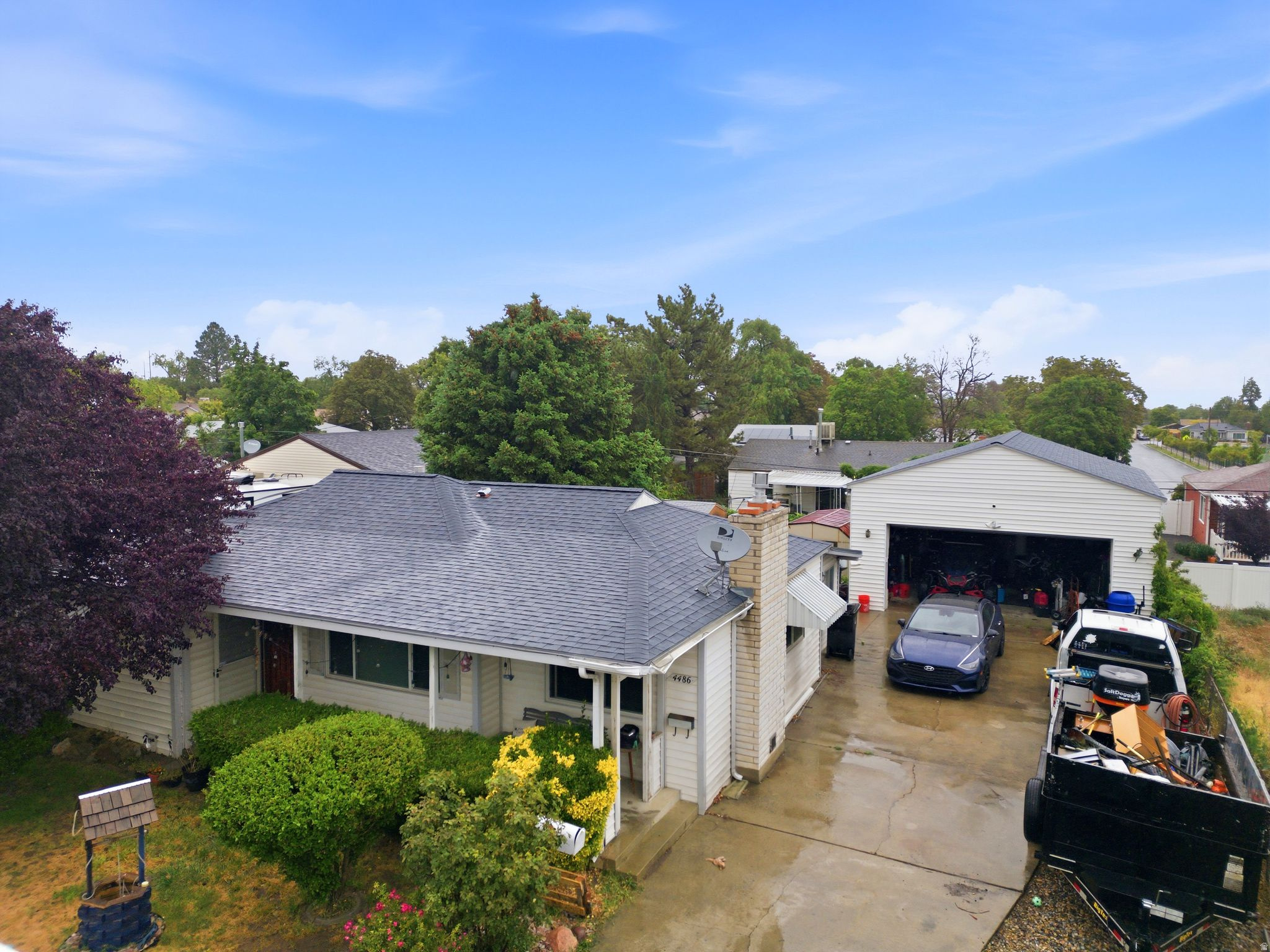 **OPEN HOUSE SATURDAY 6/6/26 10-12PM** AGENTS PLEASE READ COMMENTS** Do not miss this opportunity to own in the Heart of Kearns where you can walk to school, have shopping close by and easy access to roadways for travel.  Home owned by same family and passed down to the next generation.  This is the perfect setup to build equity with cosmetic changes and upgrades all while living inside the home.    LVP and new paint throughout most of the home.  Home comes with rare oversized detached garage that is 24 x 24 plus a mezzanine for additional storge.  3 bedrooms 2 bath home,    Roof is recently redone with  and water heater replaced.  A/C compressor is new as well.  All appliances are able to stay with home.  Home comes with extra space parking in driveway for RV, trailers or vehicles.    Square footage figures are provided as a courtesy estimate only and were obtained from Tax record .  Buyer is advised to obtain an independent measurement.
