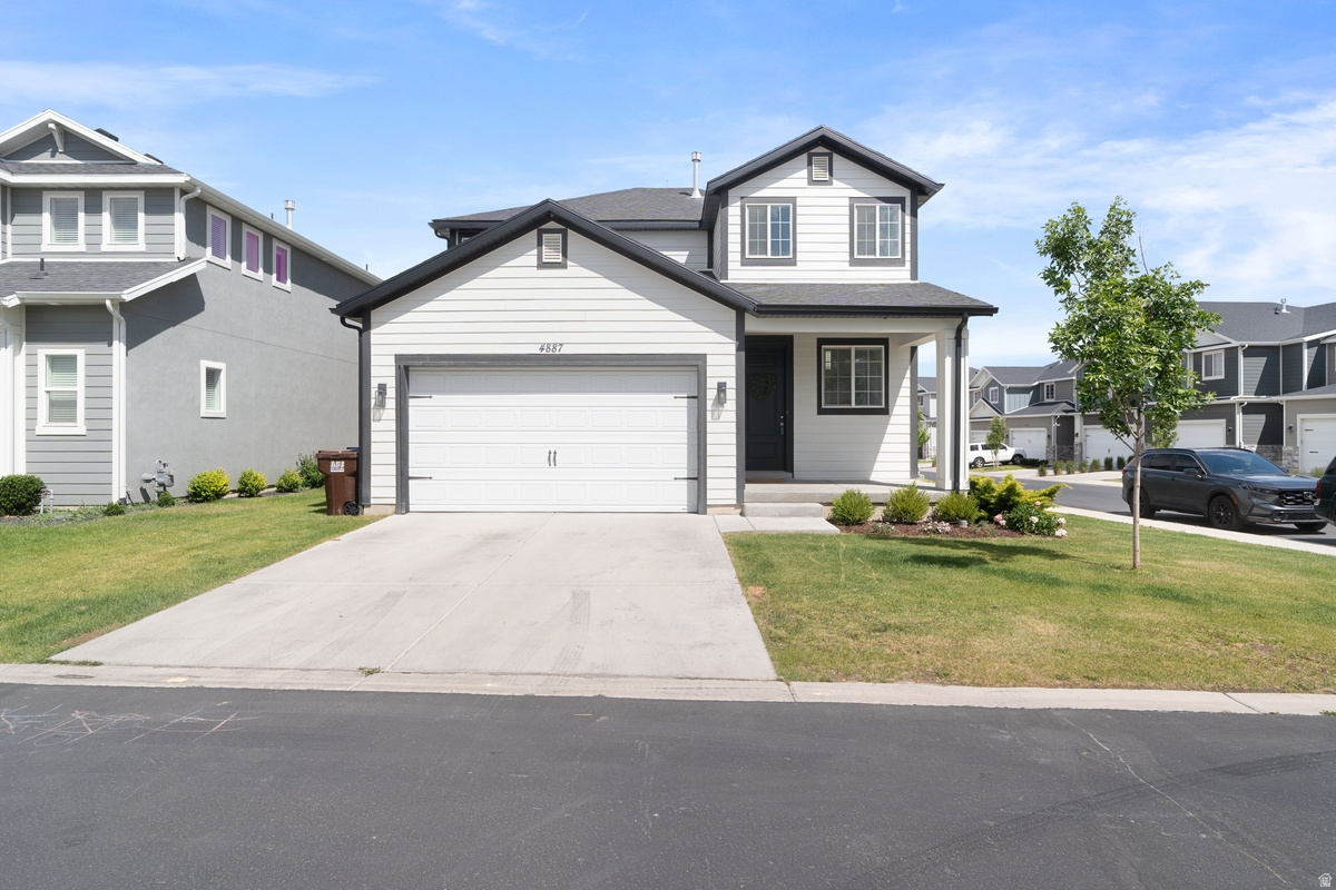 You will love the bright, open layout flooded with natural light. The clean, white kitchen features timeless cabinetry, plenty of counter space, and a large pantry. Perfectly situated minutes from schools, shopping, trails, Redwood Road, Pony Express Parkway, and Mountain View Corridor. The low HOA fee includes a pool, clubhouse, exercise room, and playground. Sqft per county records. Buyer to verify all information.
