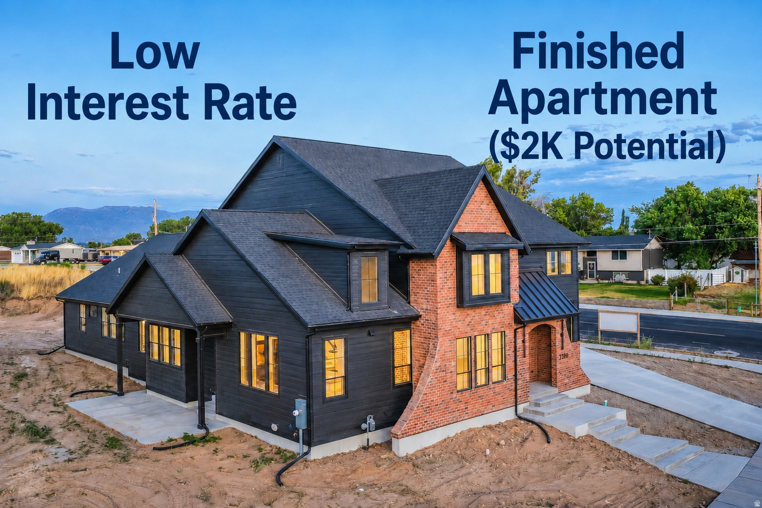 **Lender incentive with low interest rate** Enjoy having $2000 of your mortgage paid by fully Separate ADU rental. One of two spec homes available in the subdivision, call for details! This stunning custom home offers the perfect blend of quiet country living with convenient access to nearby amenities. Built by Dalton Construction, this thoughtfully designed two-story home truly breaks the mold, featuring a fully separate, rentable ADU-ideal for extra income, guests, or multi-generational living. Step inside to a light-filled interior enhanced by an expansive window package that floods the home with natural daylight. The open-concept great room and kitchen showcase beautiful hardwood cabinetry, extending to impressive 10-foot ceilings with under-cabinet lighting. Highlights include a custom 6-foot range hood, quartz countertops, and a show-stopping butler's pantry complete with a second sink, ice maker, and direct access to the covered grilling porch. Durable, high-quality LVP flooring runs throughout the main level and ADU, offering both style and functionality. Relax by the elegant linear electric fireplace featuring a handcrafted mantel and hearth. The main-level primary suite is a true retreat, complete with an ensuite bathroom boasting a soaker tub, double vanity, custom-tiled shower, and a spacious walk-in closet. The ADU impresses with a vaulted great room, full kitchen with island, two bedrooms, a full bathroom, laundry area, and its own private garage. Upstairs, you'll find a second family room or rec space perfect for entertaining, along with three generously sized bedrooms and a full bathroom. Additional features include a covered back patio and an oversized four-car garage-perfect for vehicles, toys, and storage. This exceptional property delivers versatility, craftsmanship, and lifestyle all in one remarkable package.