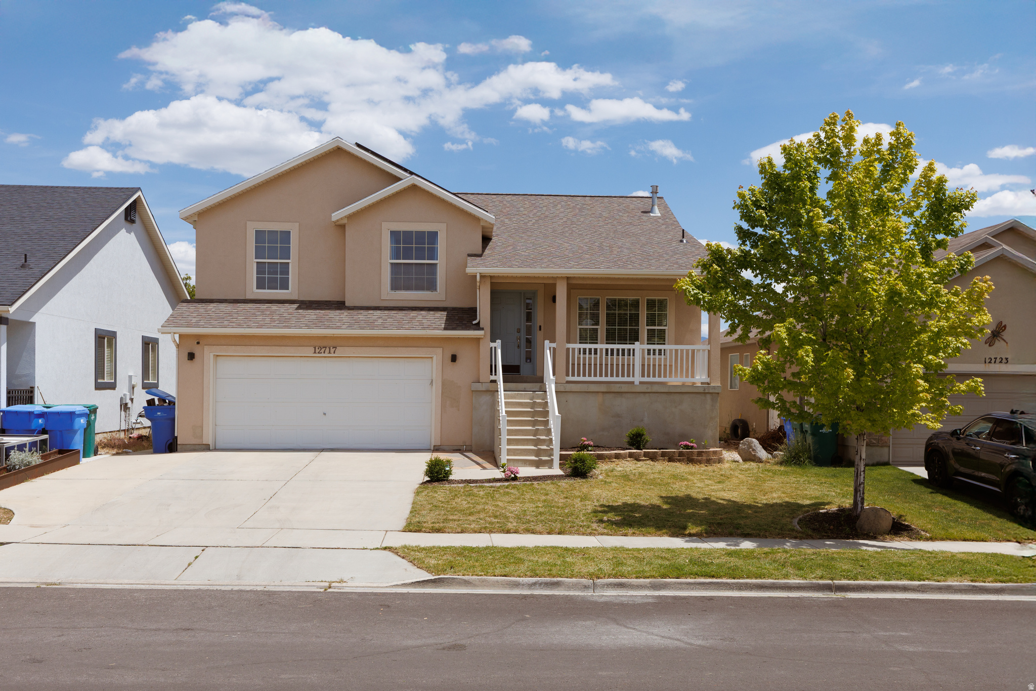 Move-In Ready Home with Paid-Off Solar and Reduced Energy Costs  . Move-in ready charm in the heart of Riverton.Beautiful home featuring a fully paid-off solar energy system. The solar panels are owned outright-no lease, no loan, and no additional monthly solar payments. Enjoy lower energy costs and the benefits of renewable energy from day one. This inviting 4-bedroom, 3-bath home sits just moments from Mountain View Corridor, putting shopping, dining, and easy commuting right at your doorstep. Create lasting memories on spacious decks perfect for outdoor entertaining, and unwind in the relaxing hot tub. Inside, a bright, flexible floor plan supports everyday living and effortless hosting, with low-maintenance touches for easy ownership. A newly installed roof for lasting peace of mind. All the essentials are in place for turnkey comfort-schedule your tour today. Move-in ready with modern, convenient updates!!!
