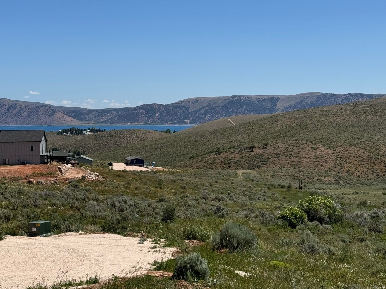 One-of-a-kind building lot! Set apart from those around it by unobstructed views. A plat map is included in the photos to show that no lots are available below, preserving the view of beautiful Bear Lake for the foreseeable future. The land abutting the lot is a grazing ranch. The lot has a gradual slope, which will allow for a walk-out basement. This amazing lot is part of the Sweetwater Gold Course Subdivision, located in the Omega 6 section, which allows for short-term rentals. Easy year-round access, close to beaches and trails, and it still gives that secluded getaway feel! Stunning 6700+ sq ft house plans have been professionally crafted for the property and are available for purchase for an additional cost. Owner/Agent. Buyer to verify all HOA information, which can be accessed at www.sgcha.com.