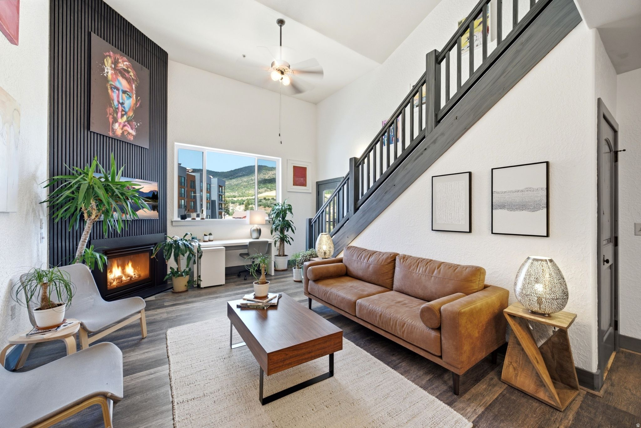 One of the most impressive residences at Silverado Lodge - a top floor 3 bed / 4 bath penthouse with two lockout units and 1,799 square feet of freshly updated mountain living. Just renovated with new flooring, crisp white walls, and four fireplaces each framed with custom black wood plank accents floor to ceiling. Vaulted ceilings, stainless steel appliances, loft office, washer/dryer in unit and 5 TVs. Golf course views including hole 17. Two lockout units offer exceptional flexibility - create income while enjoying your stay by renting one side or the entire unit.