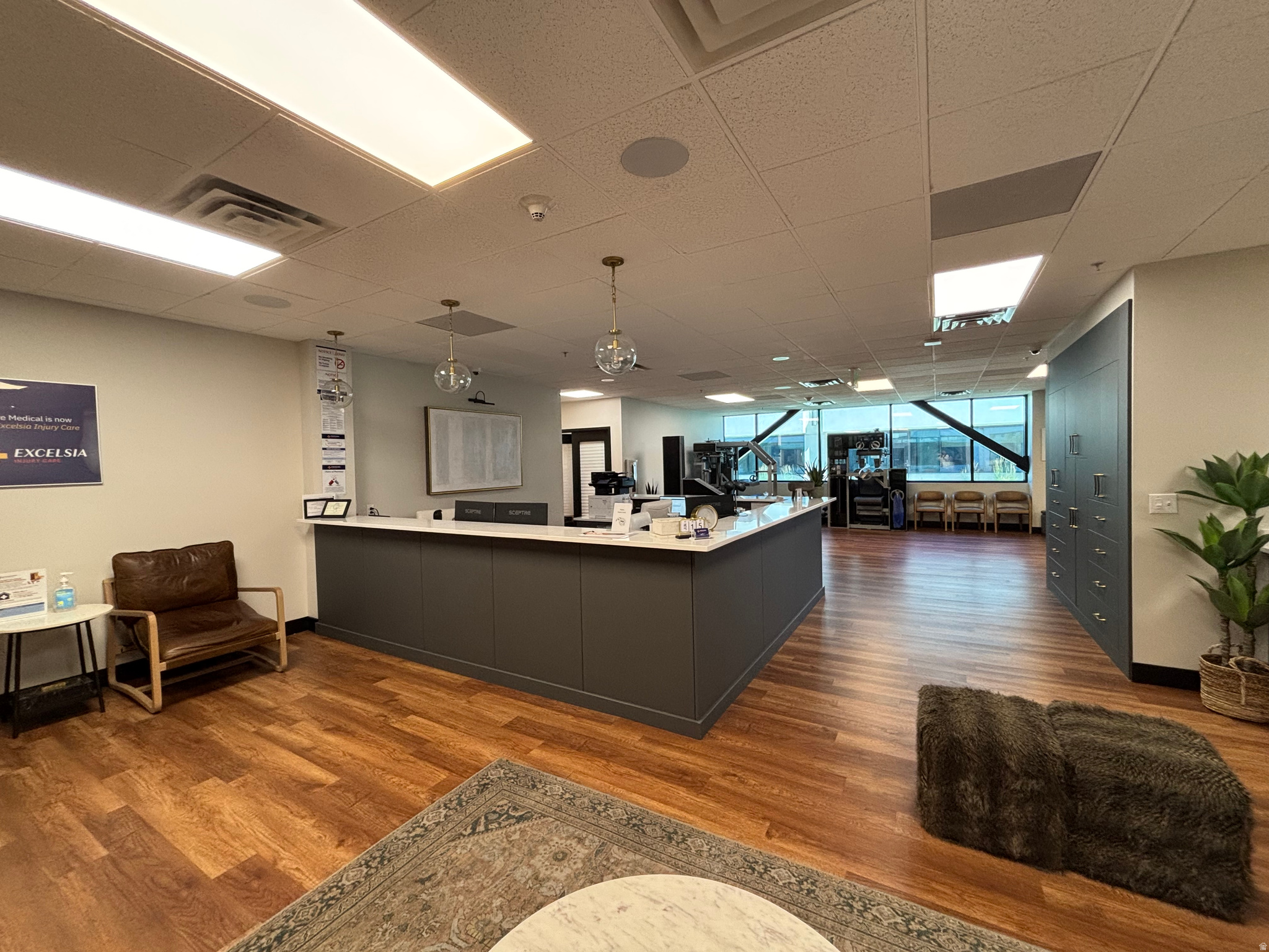 Fully built out for medical use and move-in ready, this 3,296 SF space offers a main floor lobby entrance for easy patient access and excellent parking to support high patient traffic. Easily converted to Class A general office if needed.