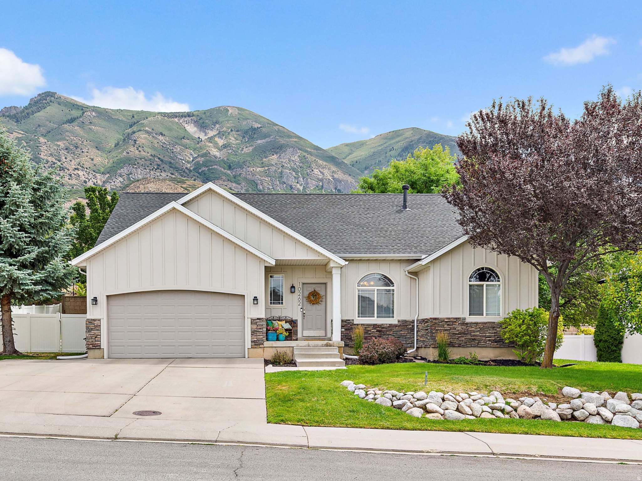 Enjoy sweeping MOUNTAIN VIEWS from your private backyard. Located on the desirable east bench of Cedar Hills- just minutes away from American Fork Canyon, multiple golf courses, scenic trails, and parks. **MAJOR upgrades include: brand-NEW ROOF and exterior remodel (2025), plus NEW A/C, Furnace, and Water Heater (2022). Trex Deck, Master Shower, Paint,  and LVP Flooring all upgraded in the last 5 years. **Featuring a MAIN FLOOR PRIMARY Suite, 3 separate family rooms,  and room to grow, this home is nestled in a great neighborhood with no HOA. Inspections are complete, making it move-in ready. Schedule your private showing today! Buyer to verify all information.