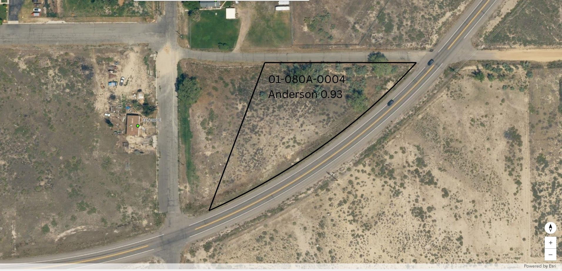 Commercially zoned lot bordering Hwy 10 just outside Emery, Utah.