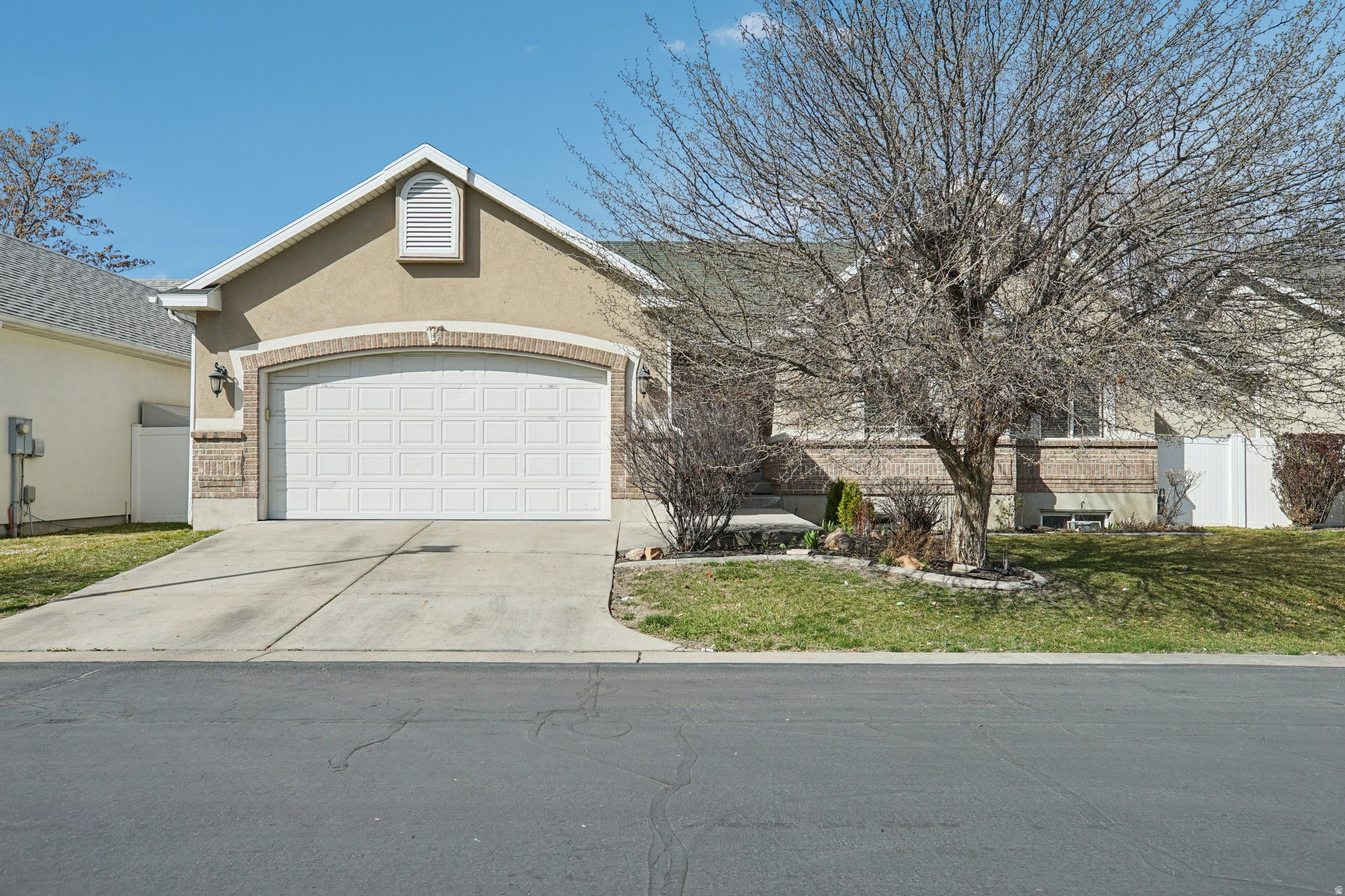 Beautiful rambler located on a quiet cul-de-sac in the heart of Taylorsville with convenient access to shopping, dining, and commuter routes. This well-maintained home features a brick and stucco exterior and an inviting interior with vaulted ceilings and abundant natural light. The spacious kitchen offers granite countertops, stainless steel appliances, and plenty of cabinet space, flowing seamlessly into the main living areas and out to a great-sized patio perfect for relaxing or entertaining. The main-level primary suite includes a large jetted tub, separate shower, and walk-in closet, with the convenience of main-level living throughout. Downstairs you'll find a fully finished basement featuring a home theater, kitchenette, additional bedroom and bathroom, plus ample storage. Outside, enjoy a fully fenced yard with a storage shed and plenty of space to play or garden. The garage is a standout feature with epoxy floors, painted walls, and built-in storage. A rare combination of comfort, functionality, and location-this home offers incredible versatility for everyday living and entertaining.