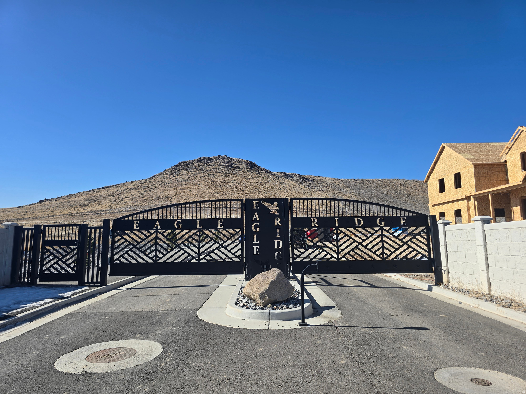 Eagle Ridge is a secluded gated community in the Northwest corner  of Eagle Mountain. 1 acre minimum lot size.  Bring your own builder and build your dream home. Lot 105. Agent is related to Seller.