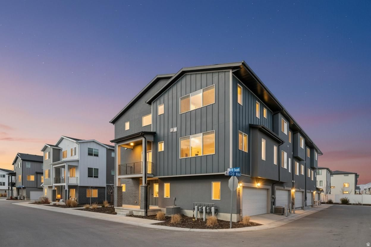 Luxury Townhome in American Fork! This home was built by Woodside Homes and is lightly lived in and features open concept living. It has 3 bedrooms that each have their own bathroom! You could also easily add a 4th bedroom and bathroom on the bottom level. This Kensington floorplan is being sold by the builder for over $500,0000. It's minutes from the front runner station and the freeway. It truly is a wonderful townhome in a great subdivision! Call today before it's gone! Square footage figures are provided as a courtesy estimate only and were obtained from County Records. Buyer is advised to obtain an independent measurement.