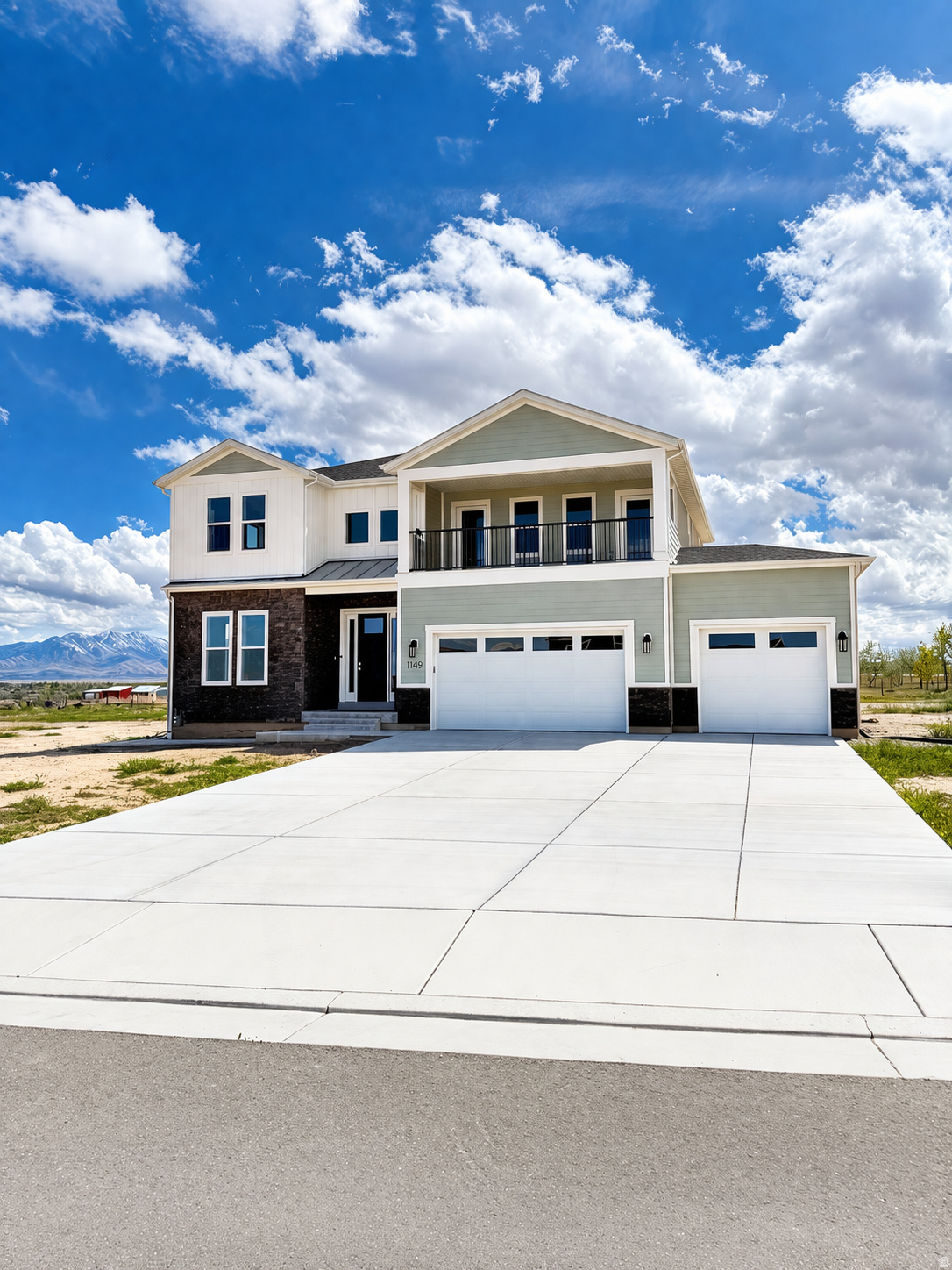 This beautiful 4 bed 5 bath custom home sits on a spacious .75-acre lot w/ options for out buildings, animals, including horses and more.  There is so much to offer-starting w/ a grand two-story entry, 10' main floor ceilings, and tons of natural light throughout. The kitchen is a standout w/ quartz countertops, large island, double wall ovens (w/ convection), vented hood, and a spacious pantry. The living area features a gas fireplace w/ a custom wood slat accent wall, and the home includes two primary suites, giving you great flexibility. In the basement you'll find 9' ceilings w/ floor trusses, an exterior entrance for a possible ADU and room to grow. There're also 2 HVAC systems for comfort year-round and a 3rd car garage. Located w/ easy access to I-80, this property feels quiet and peaceful w/ amazing views-but you're still just minutes from shopping and downtown.  TV's and furniture negotiable.
