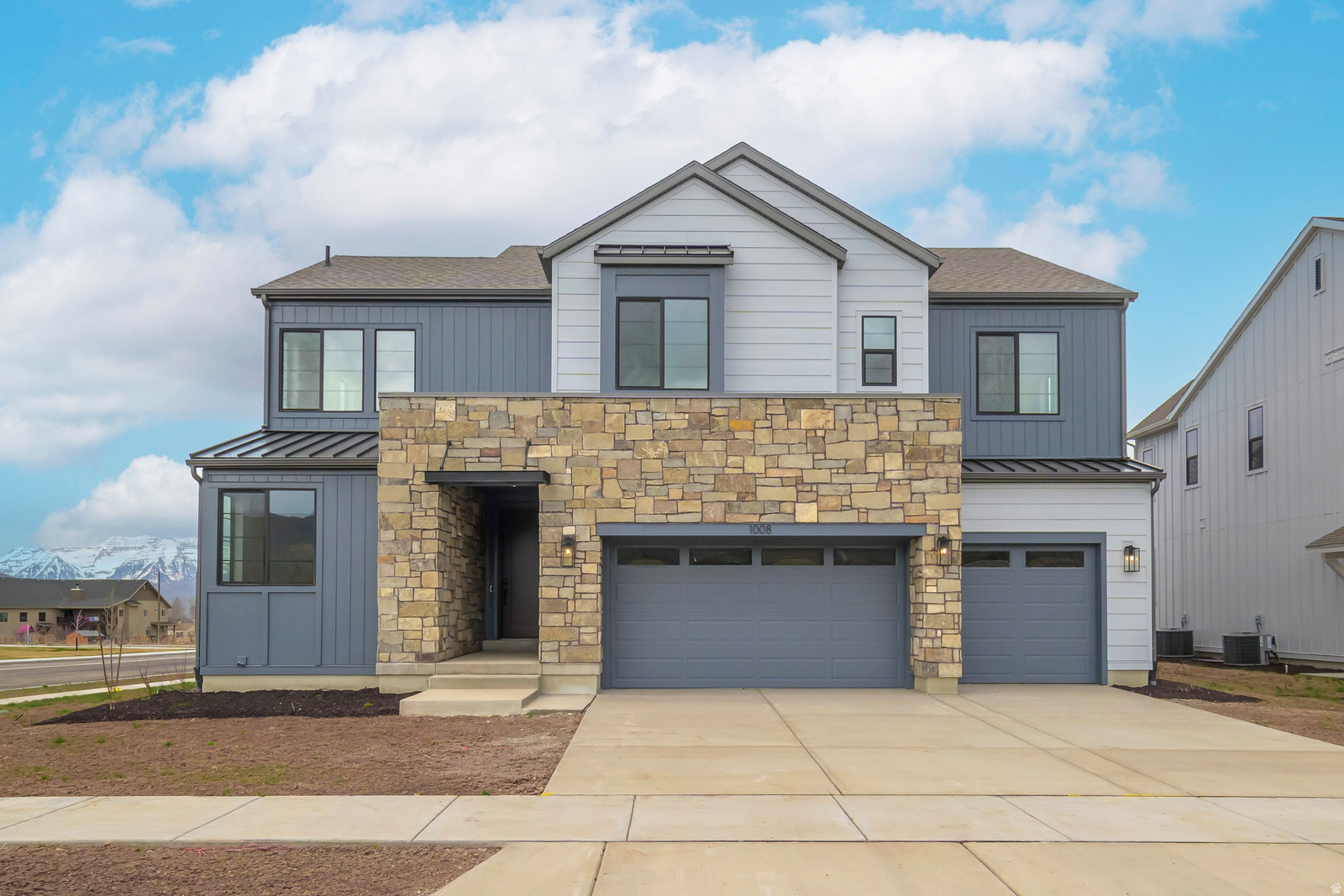 TRIPOINTE QUICK MOVE-IN HOME on Lot 238! Experience stunning views of Mt. Timpanogos in the peaceful community of The Crossings at Lake Creek. Whether you're relaxing on the covered patio, unwinding in the expansive great room, or retreating to the elegant primary suite, you'll be surrounded by natural beauty. This thoughtfully designed home features a gourmet kitchen complete with a Caf induction cooktop, an oversized island, and ample space for gathering and entertaining. Designer-selected finishes by an award-winning team add style and sophistication throughout, perfectly complementing the home's serene setting. The floor plan offers four spacious bedrooms, 3.5 beautifully finished bathrooms, a main floor guest suite, and a dedicated office. The luxurious primary suite includes dual closets and a freestanding soaking tub, creating a private retreat. An unfinished basement provides additional potential for customization. Square footage figures are provided as a courtesy estimate only and were obtained from the builder. Buyer is advised to obtain an independent measurement.