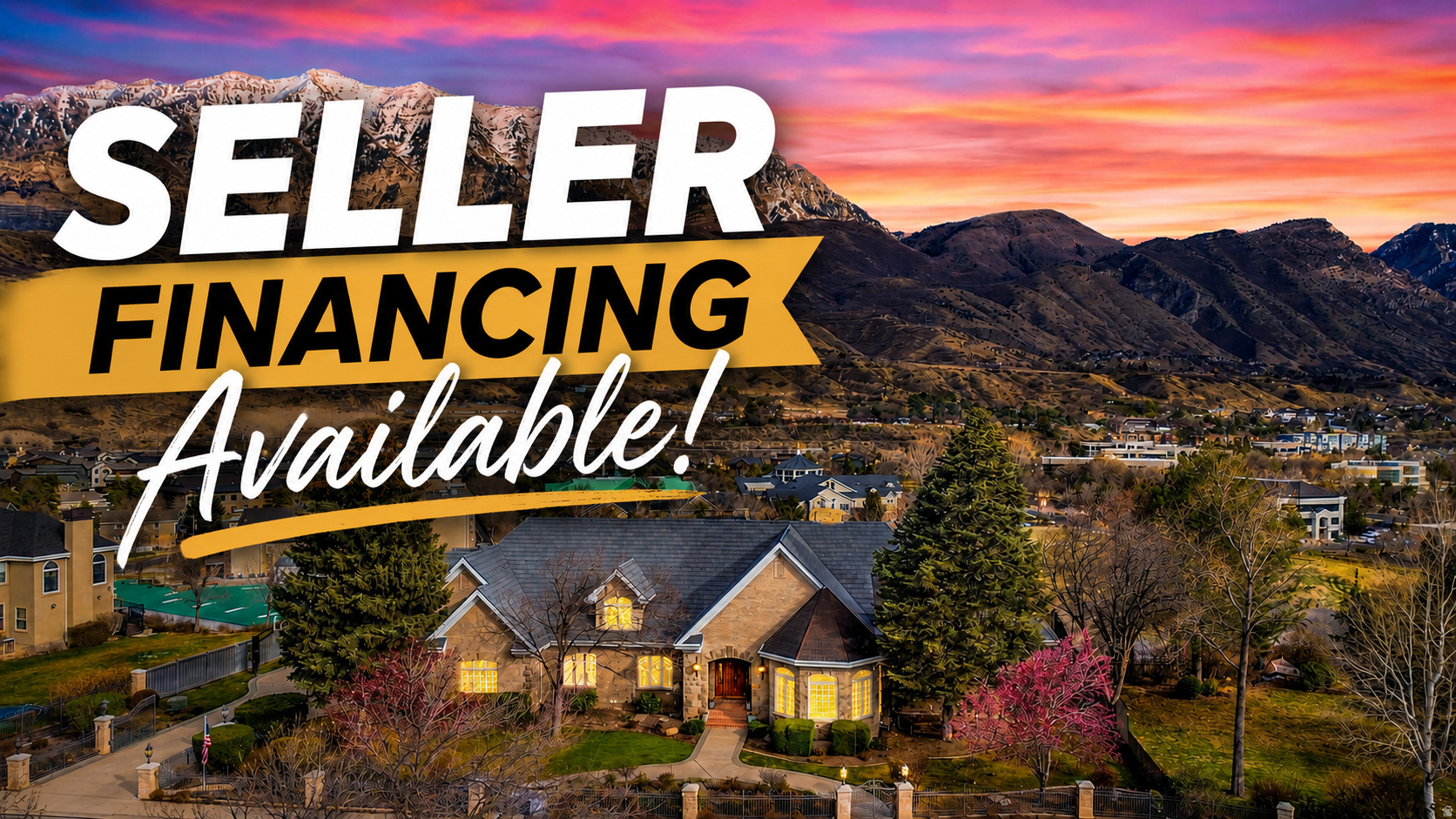 ***Seller Will Look At Seller Financing Options*** Tucked into the hillside of Bella Vista Heights, this remarkable Orem estate offers over10,000 square feet of thoughtfully designed living space on a private 0.64-acre lot with breathtaking mountain views and open space behind the home.  From the moment you enter, the home impresses with expansive living areas, soaring ceilings, and walls of windows that capture natural light and frame the surrounding scenery. The layout was designed with both entertaining and everyday living in mind, featuring multiple gathering spaces, four fireplaces, and a spacious kitchen with custom cabinetry and beautiful hickory flooring.  The walk-out lower level expands the living possibilities with a second full kitchen, large family room, guest suite, and game room area-perfect for hosting, extended family, or private retreat space.  The primary suite provides a luxurious escape with its own fireplace, spa-style bathroom, and private deck access overlooking the mountains.  Outside, the grounds offer mature landscaping, multiple patios and decks, RV parking with hookups, and a heated driveway and walkway for year-round ease.  Additional features include elevator access to all levels, new Lennox HVAC systems, tankless water heater, water softener, energy-efficient upgrades, and an oversized three-car garage with generous storage.  Located in a quiet cul-de-sac just minutes from shopping, dining, schools, and outdoor recreation, this home combines luxury, privacy, and convenience in one exceptional property. All details provided as a courtesy only, buyer encouraged to verify all information. Square feet obtained through a prior appraisal.